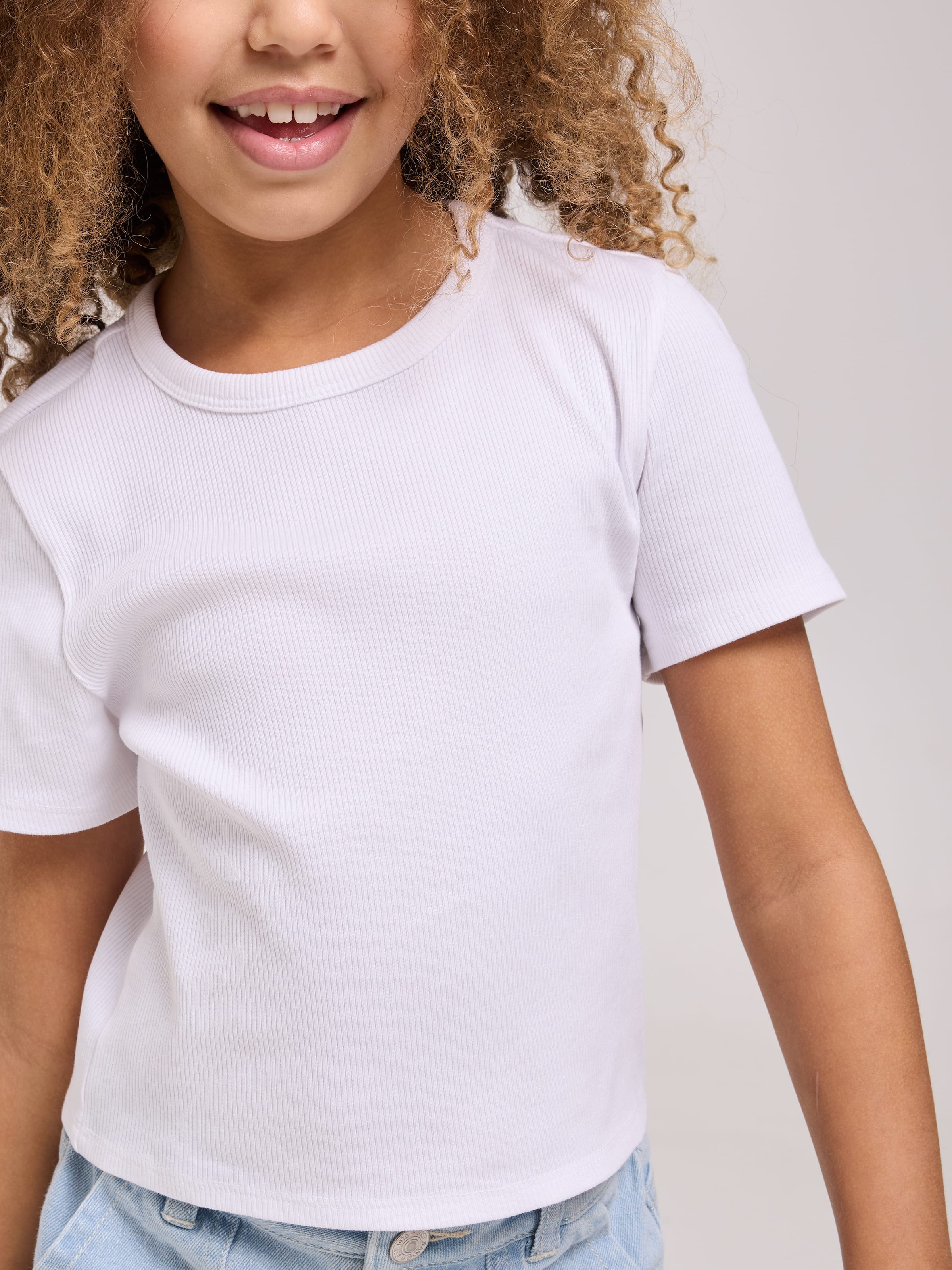 Junior Girls Hannah Rib Tee