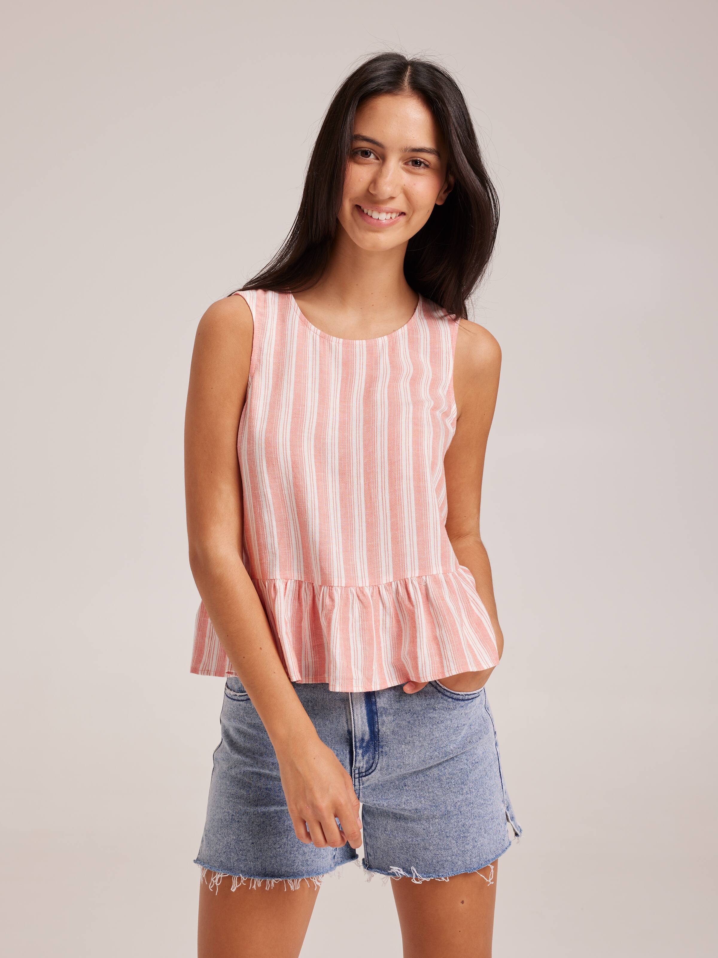 Girls Natalie Peplum Tank