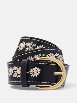 Lily Embroidered Belt