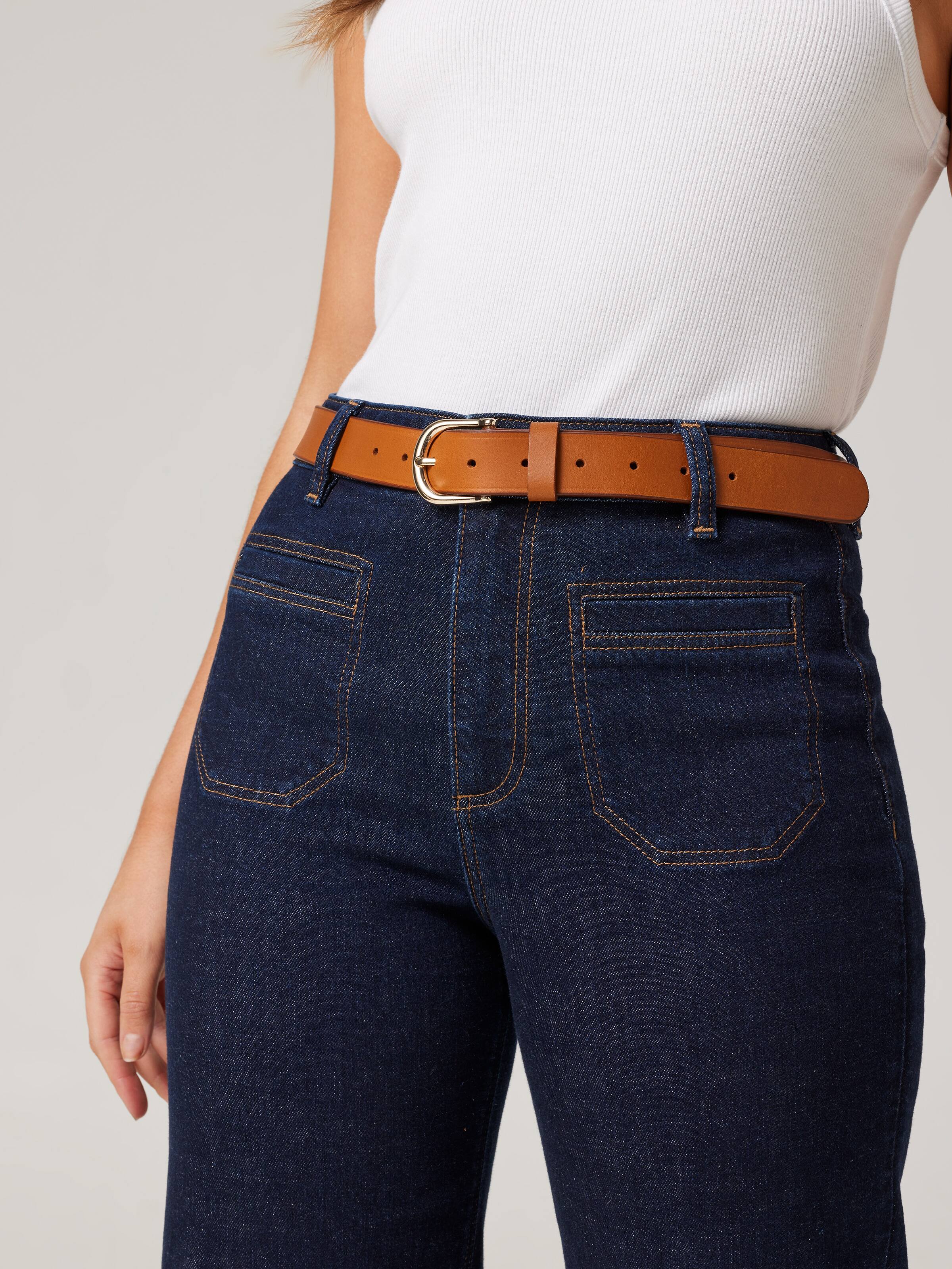 Classic Leather Jean Belt