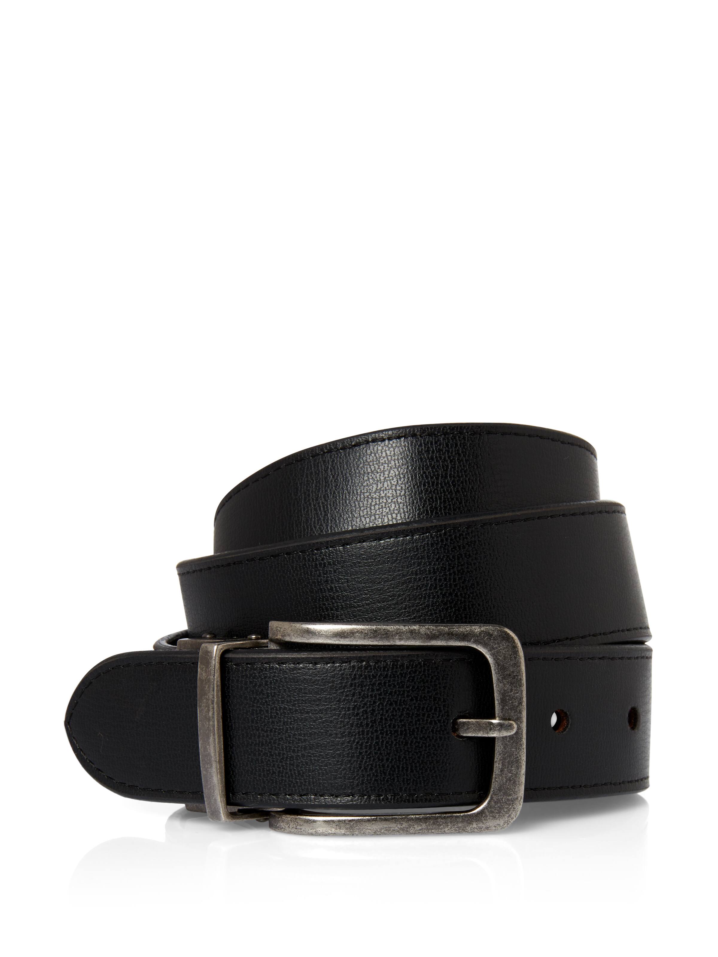 Slim Reversible Leather Belt