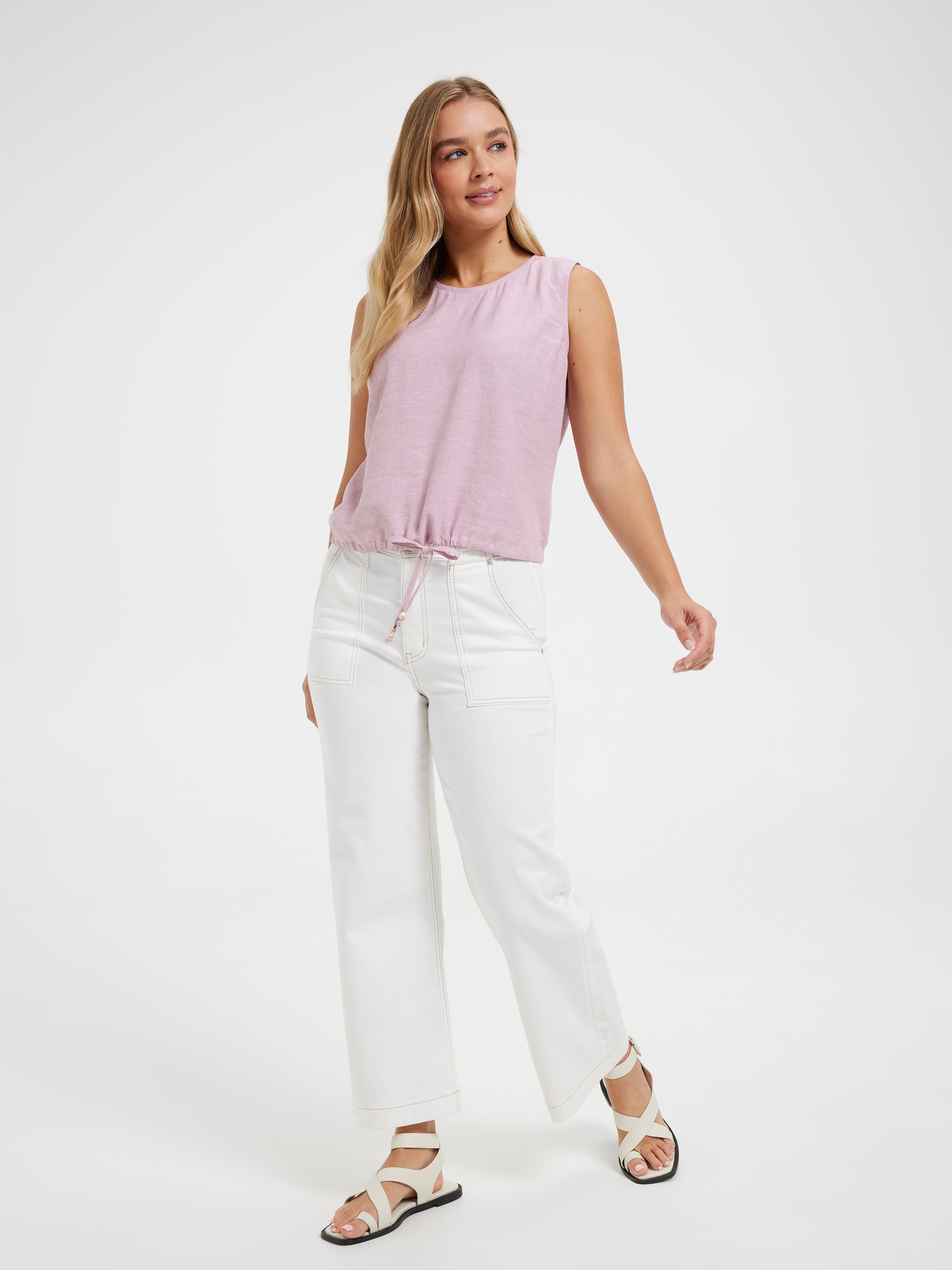 Cassie Bubble Hem Tank