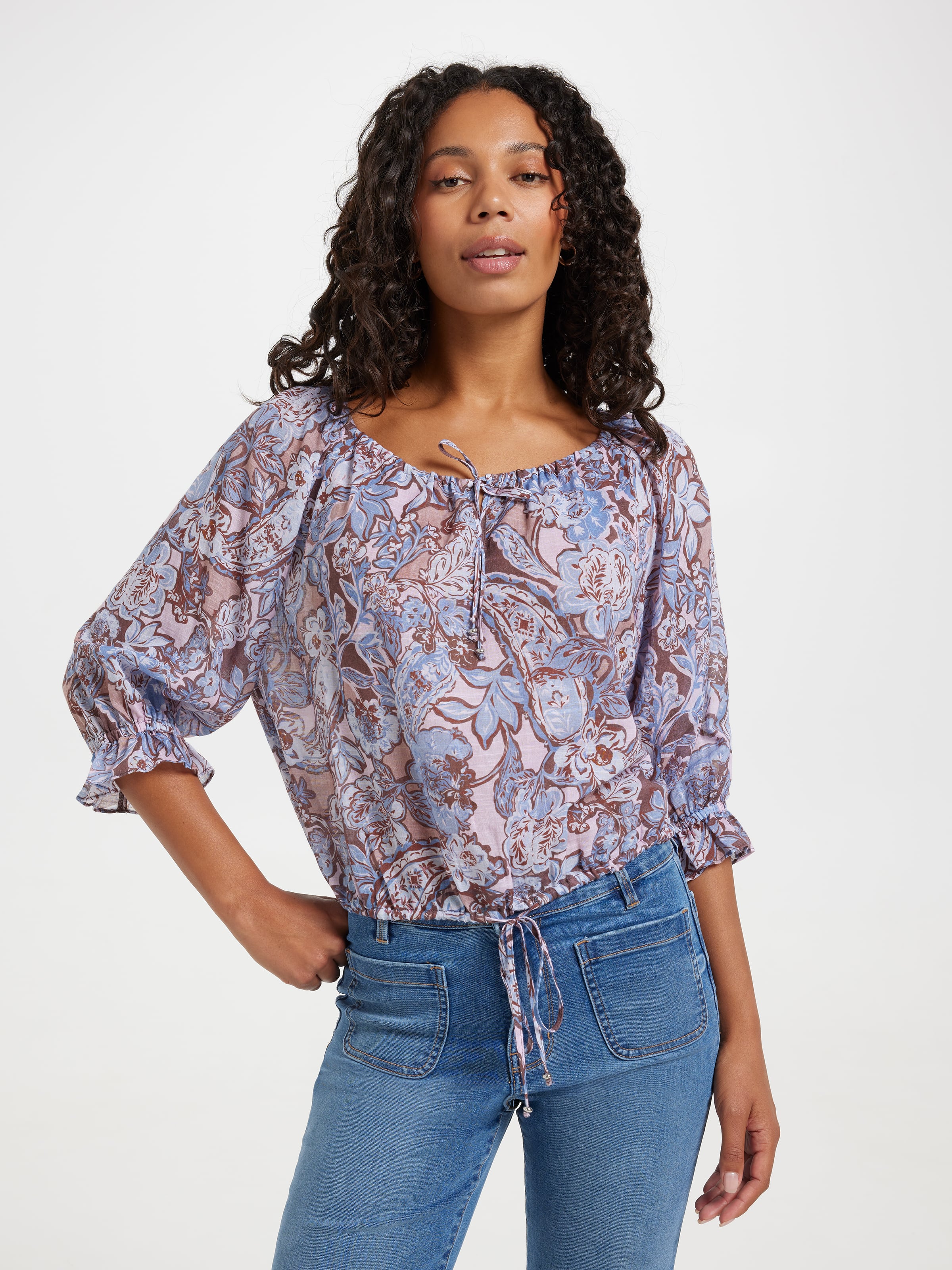 Phoebe Bubble Hem Top