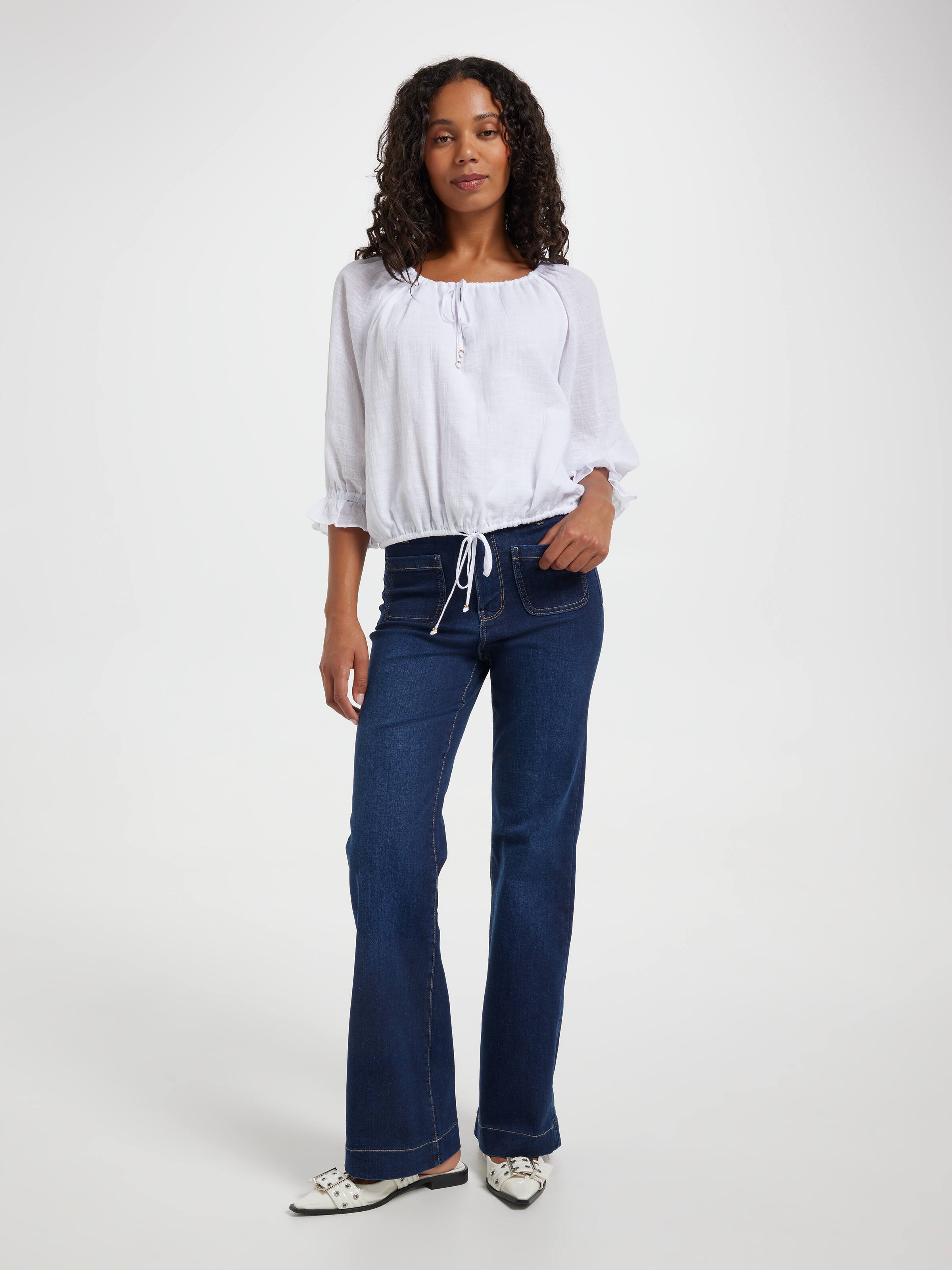 Phoebe Bubble Hem Top