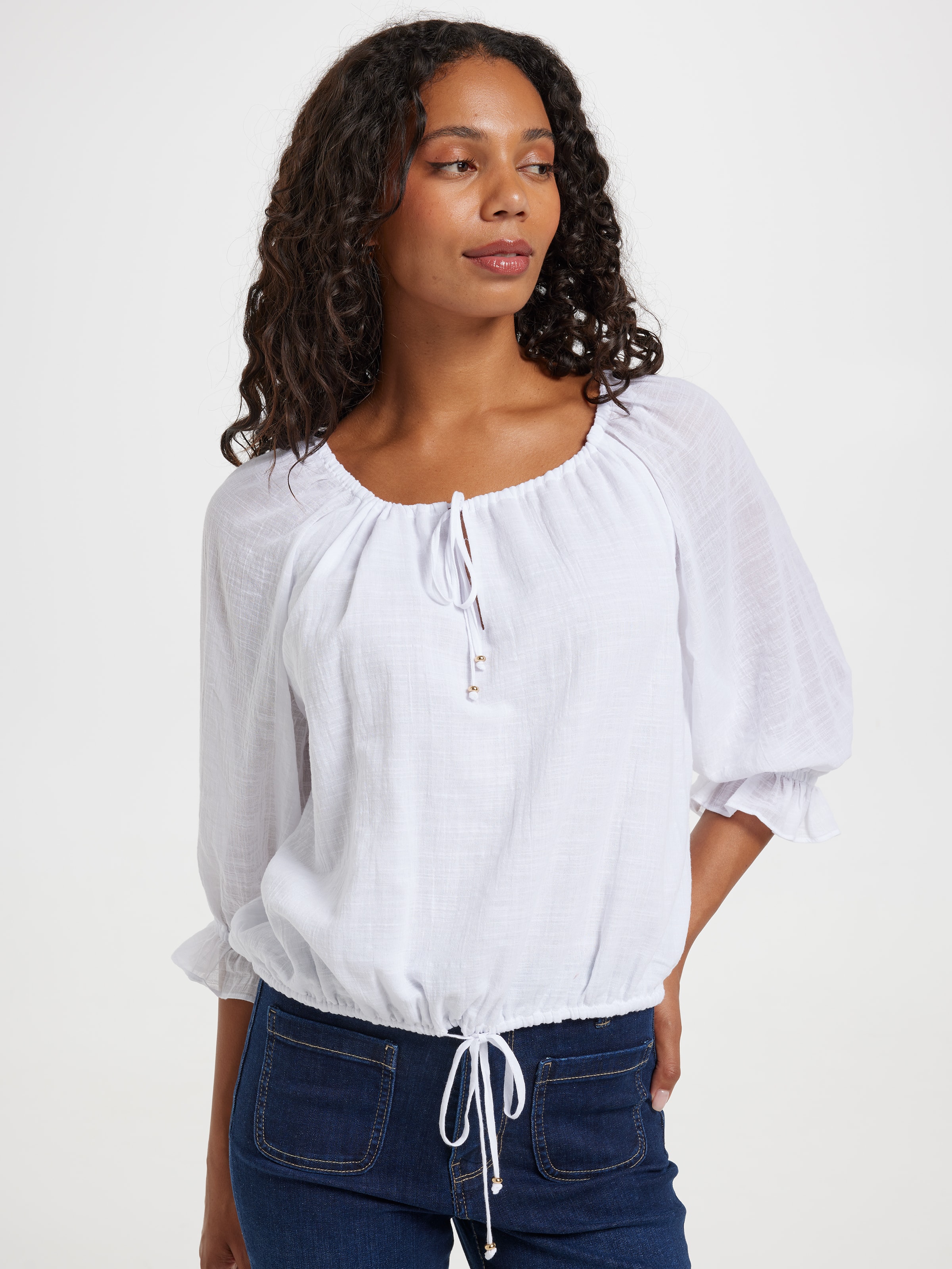 Phoebe Bubble Hem Top