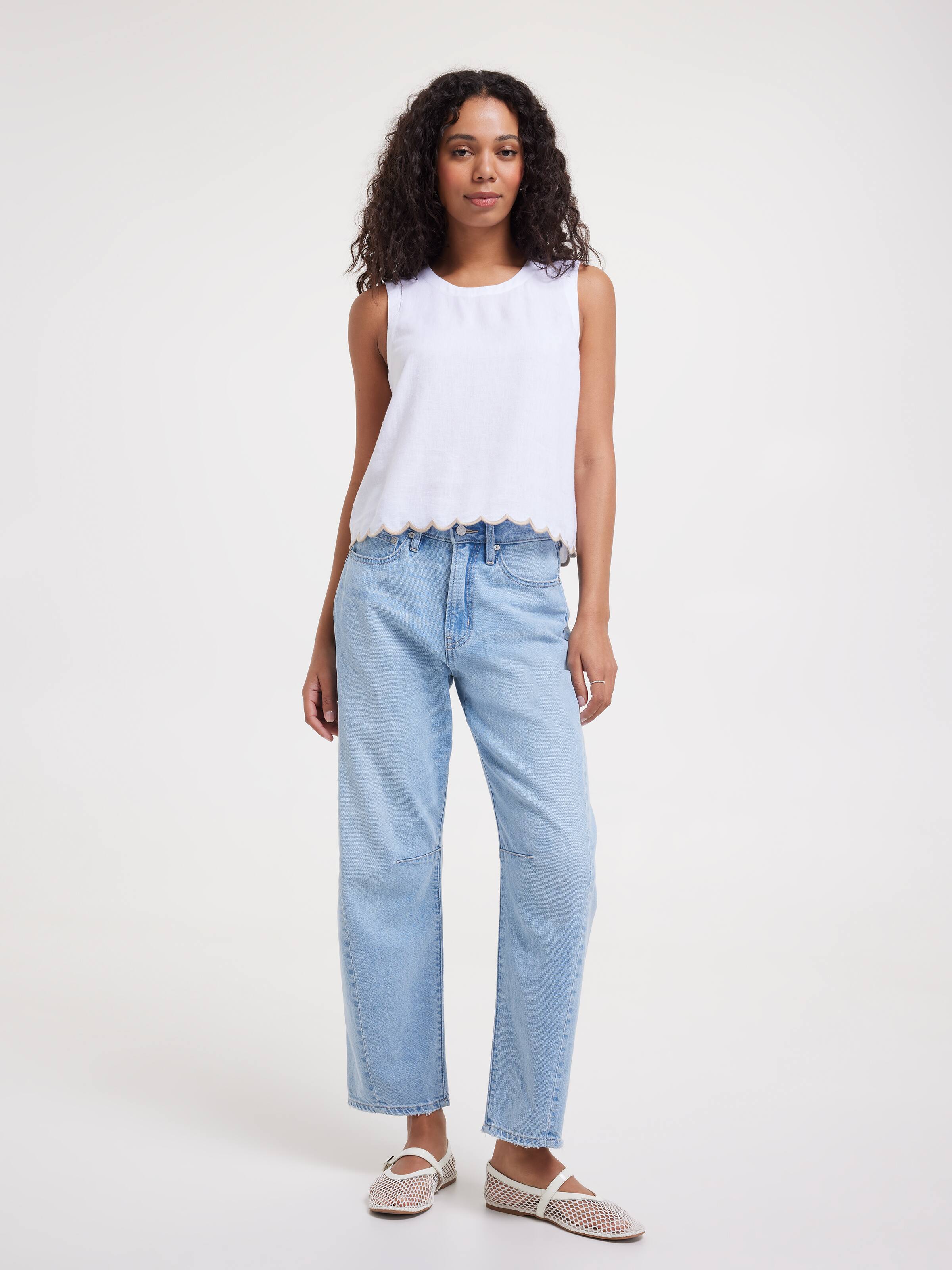 Sven Scalloped Hem Tank