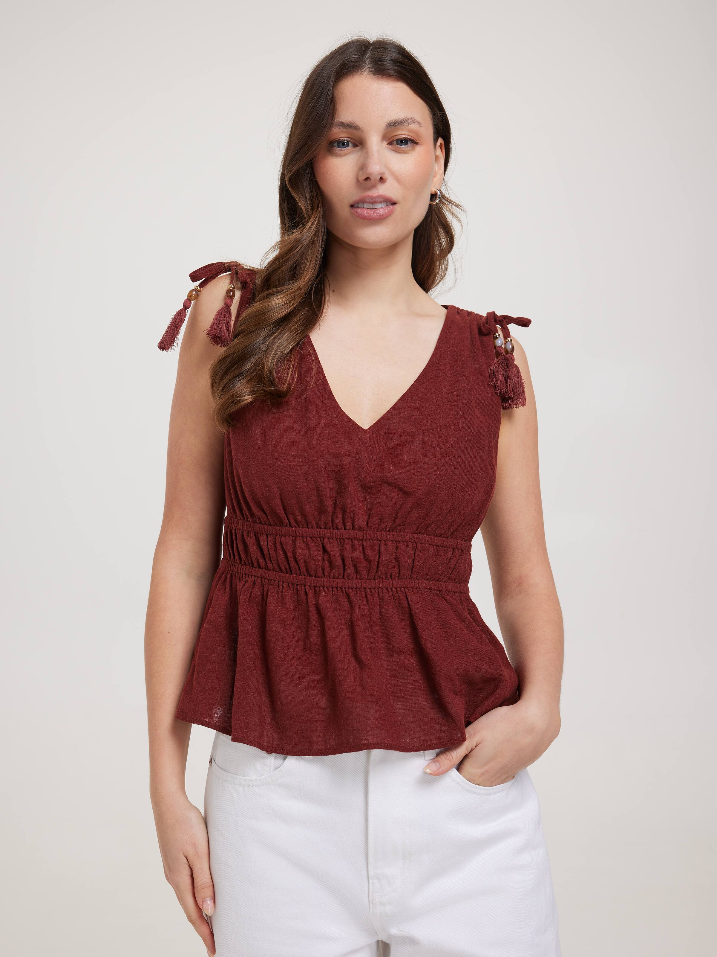 Lorne Rouched Waist Tank
