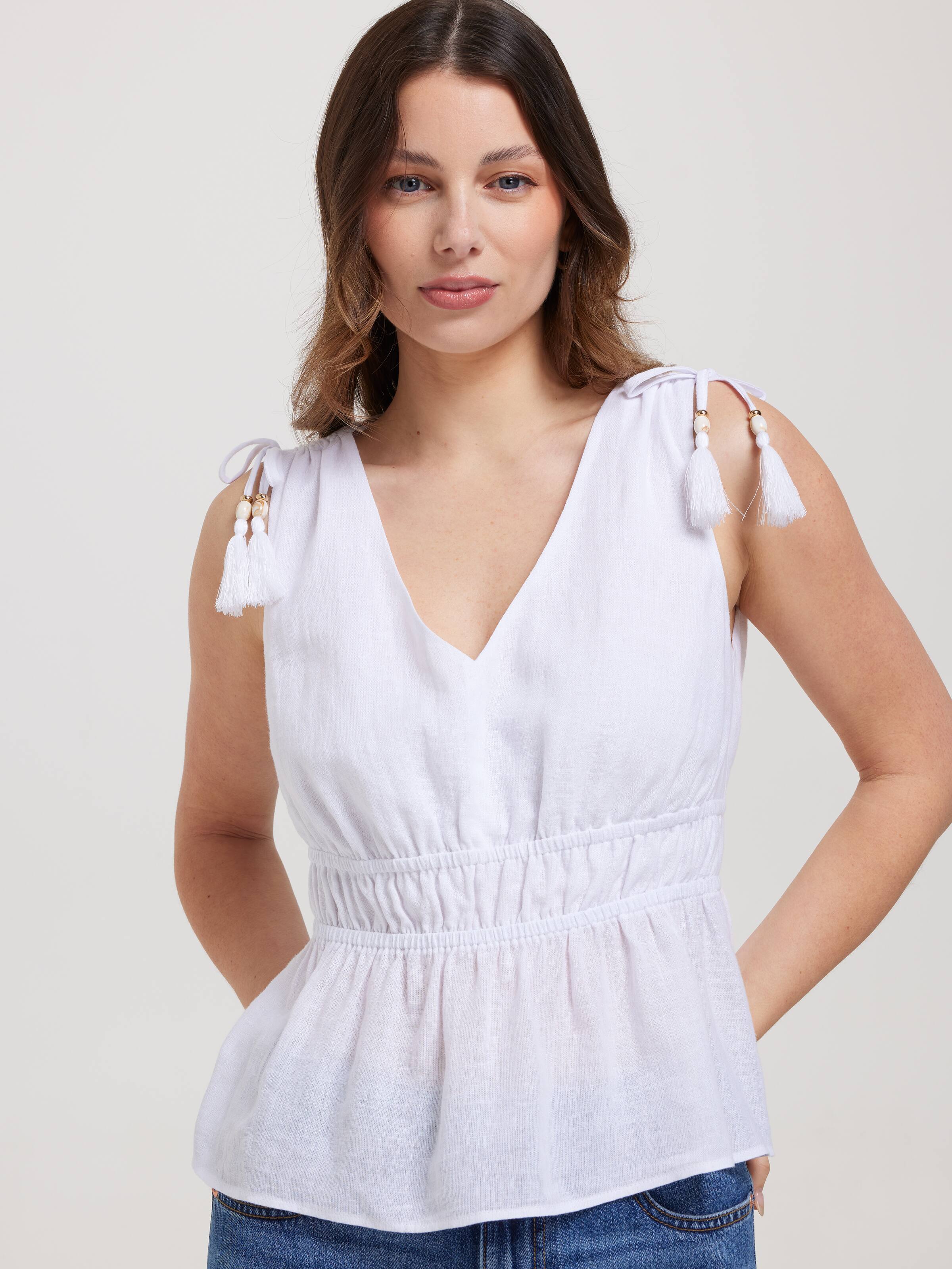 Lorne Rouched Waist Tank
