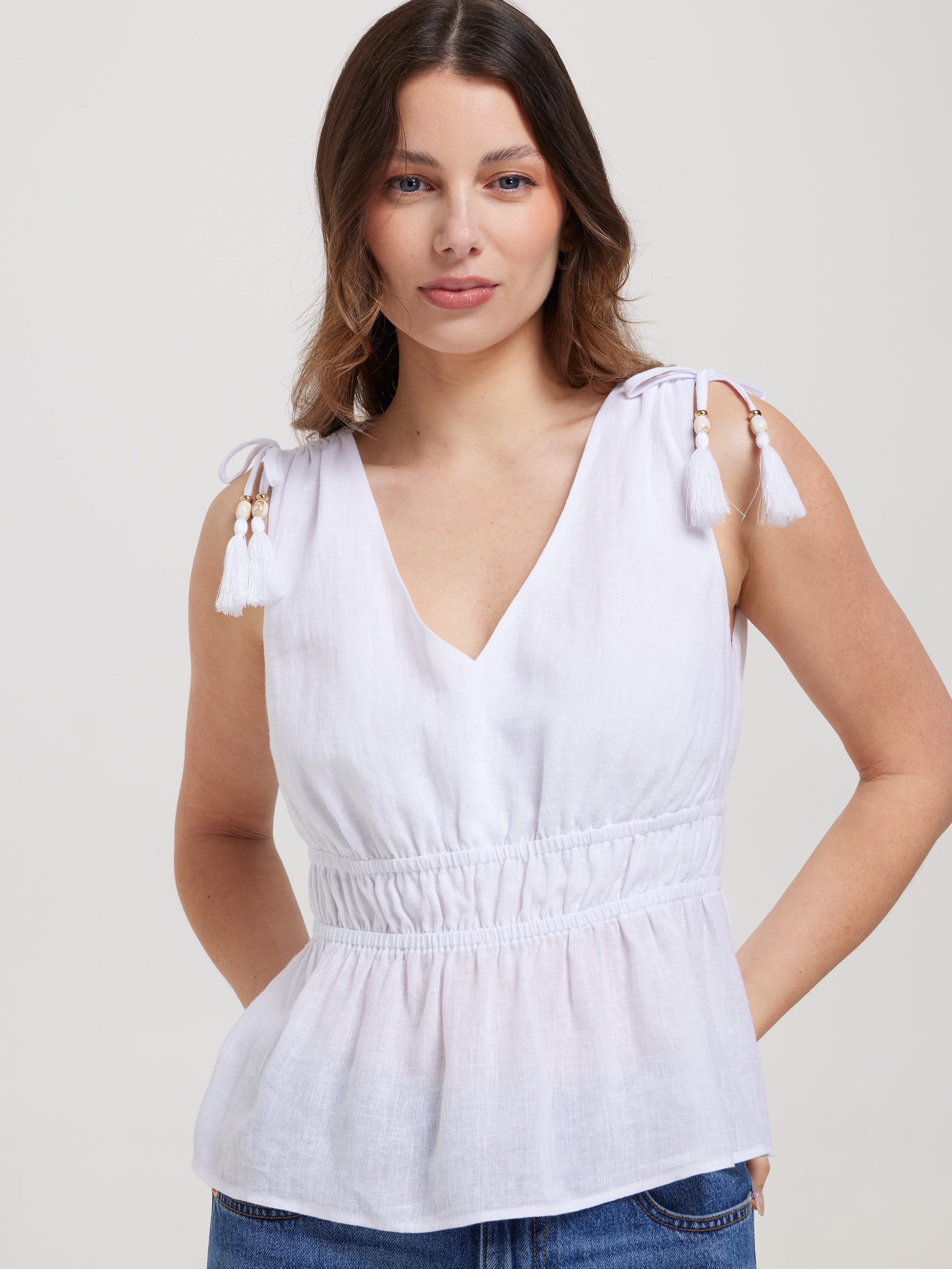 Lorne Rouched Waist Tank