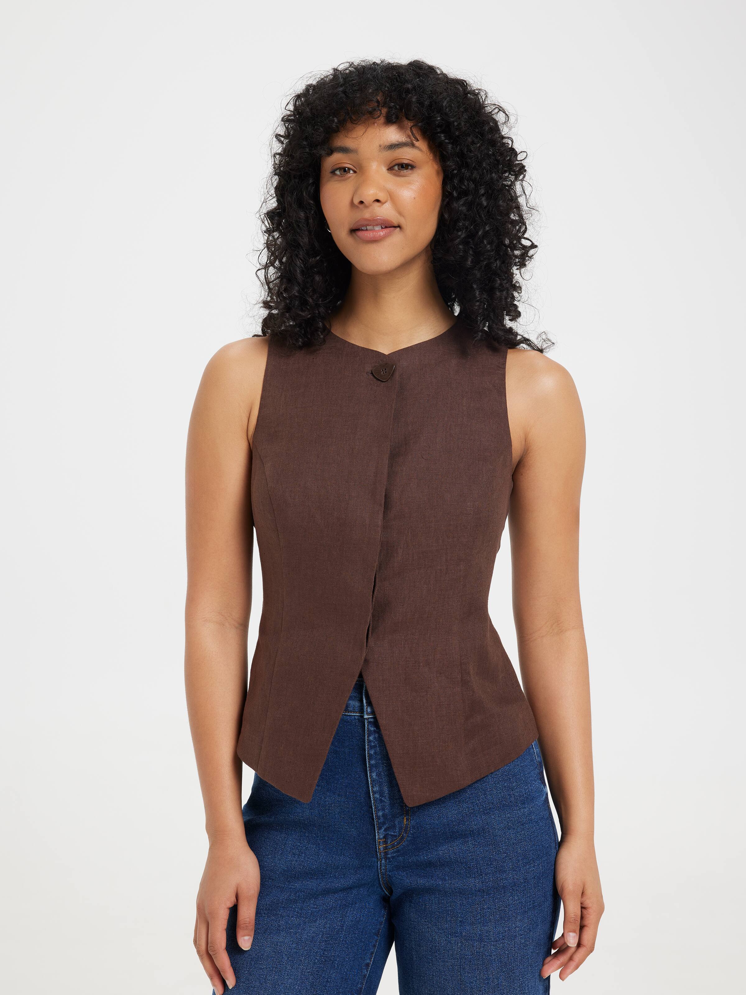 Frida High Neck Vest