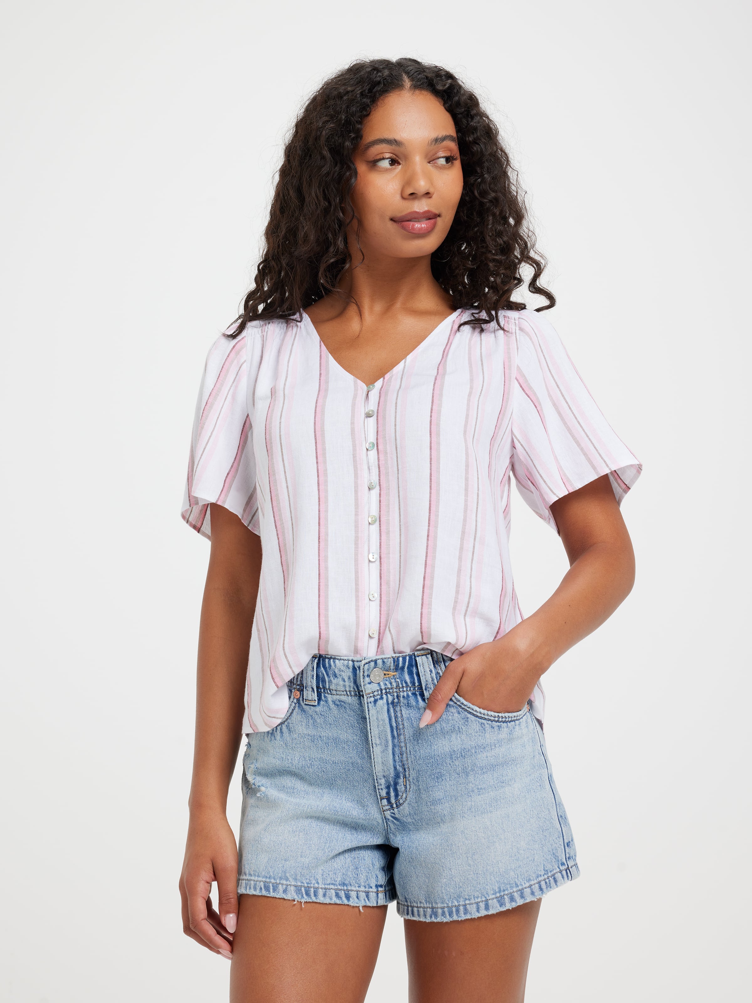 Cara Flutter Sleeve Top