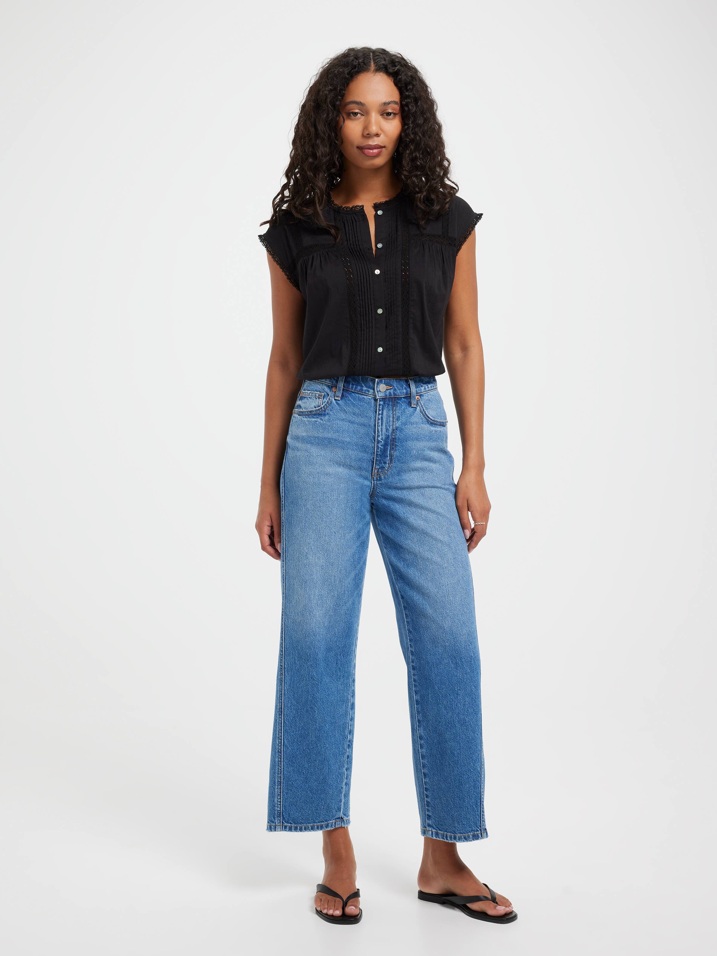 Suki Lace Insert Bubblehem Top