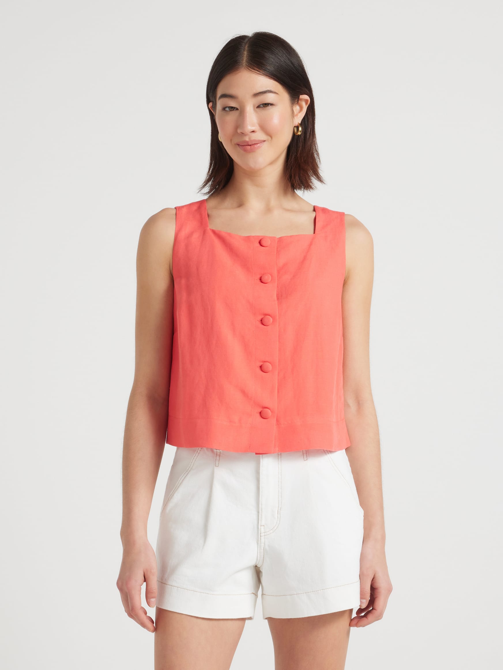 Jackie Button Tank
