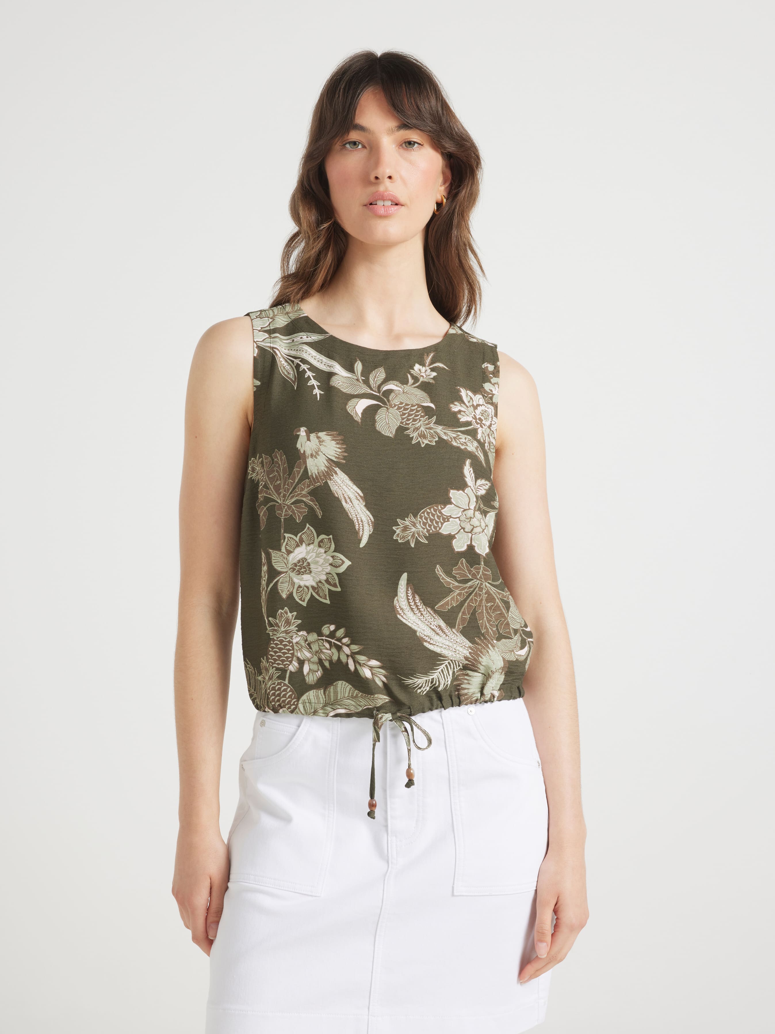 Becca Shirred Tank