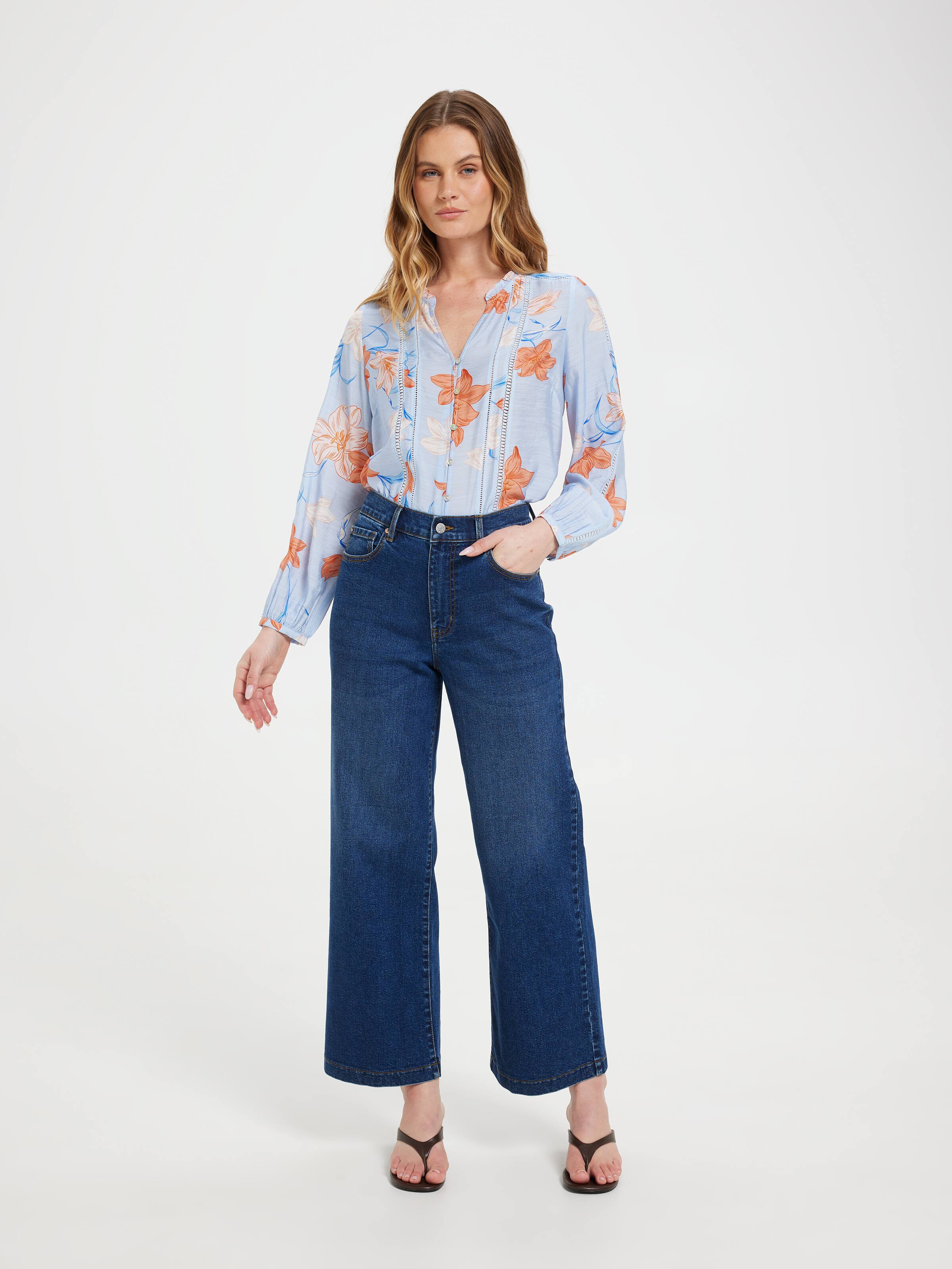 Jamie Lace Insert Blouse