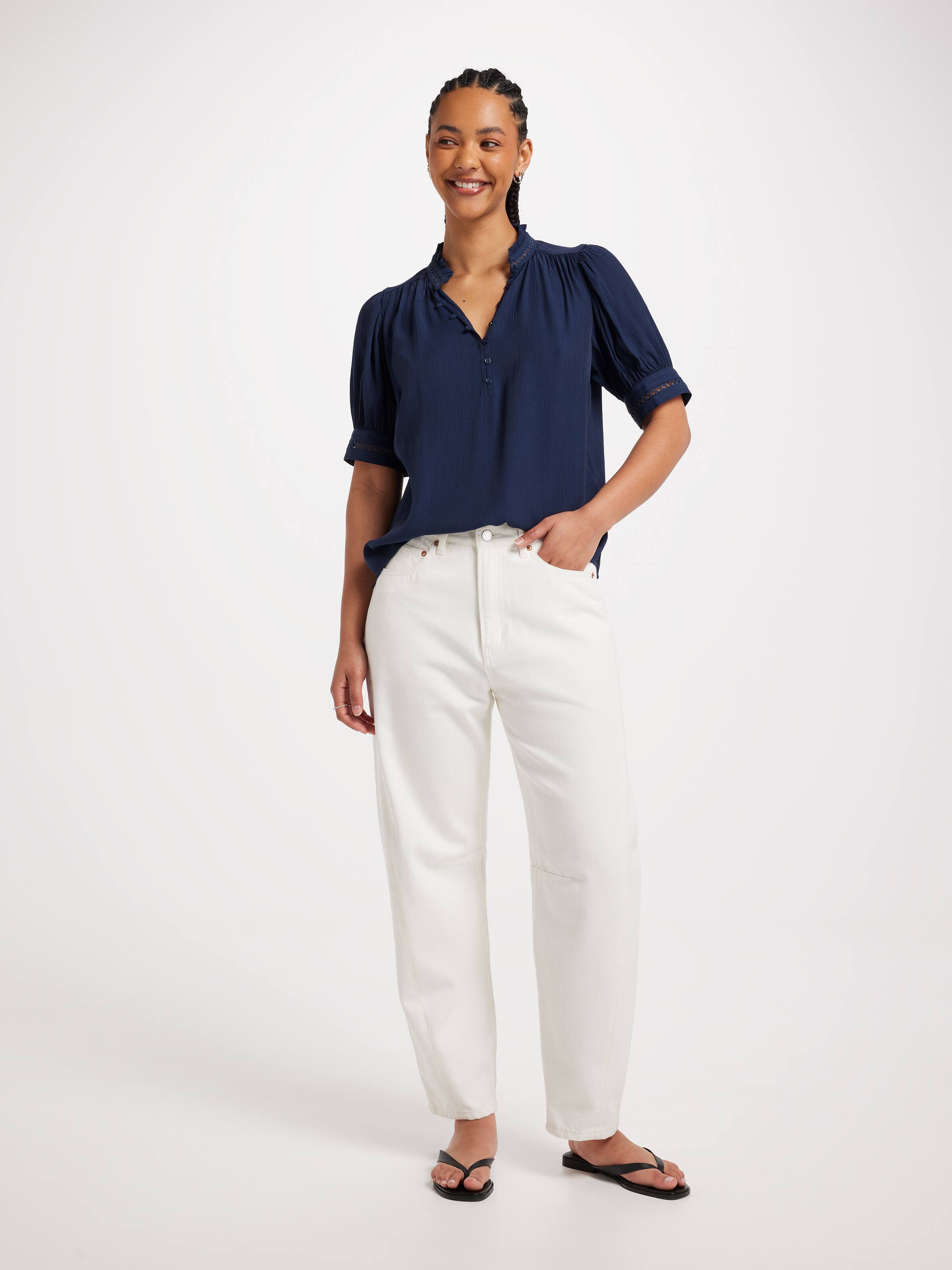 Liv Lace Trim Blouse