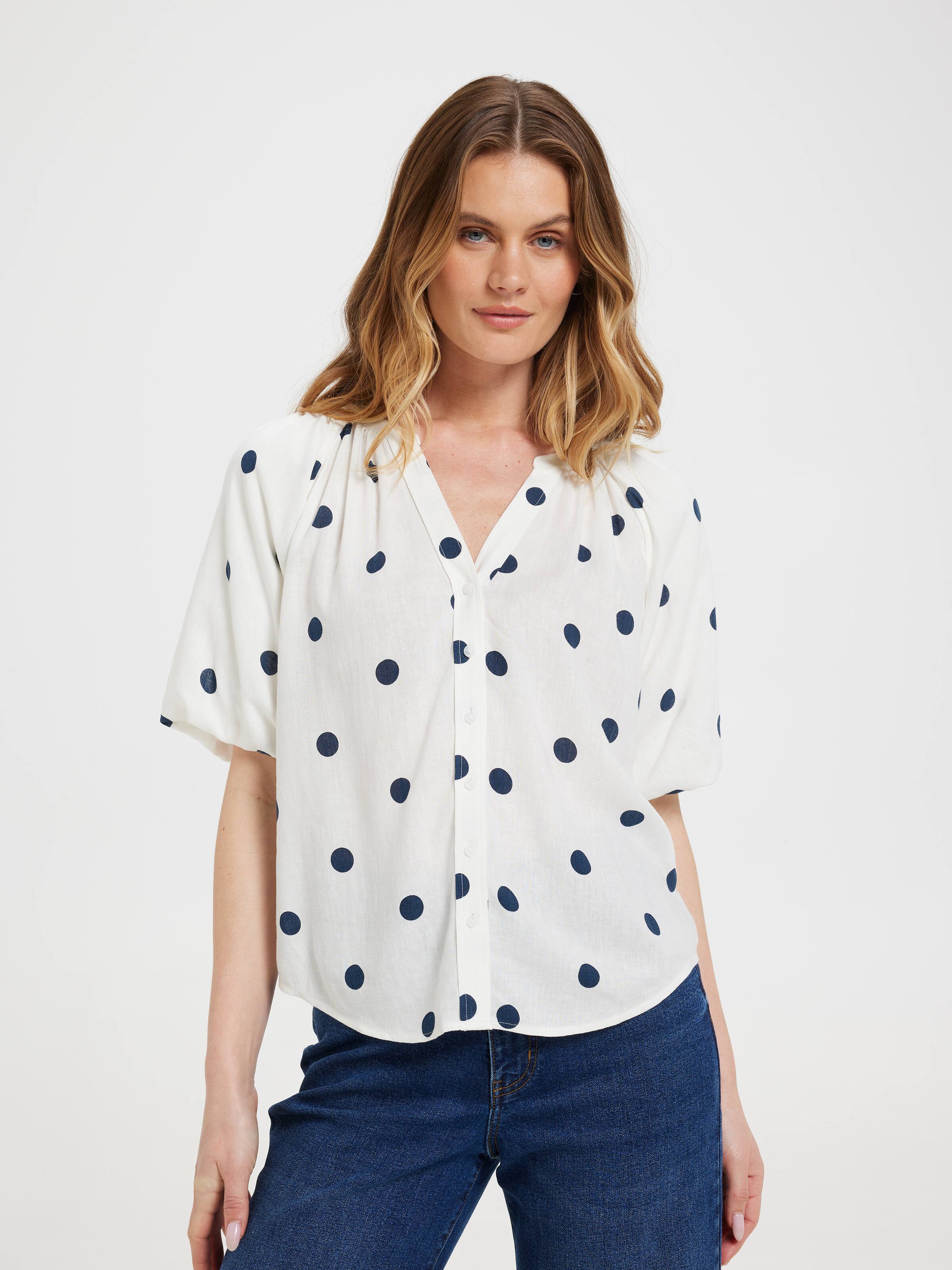 Aliyah Bubble Sleeve Shirt