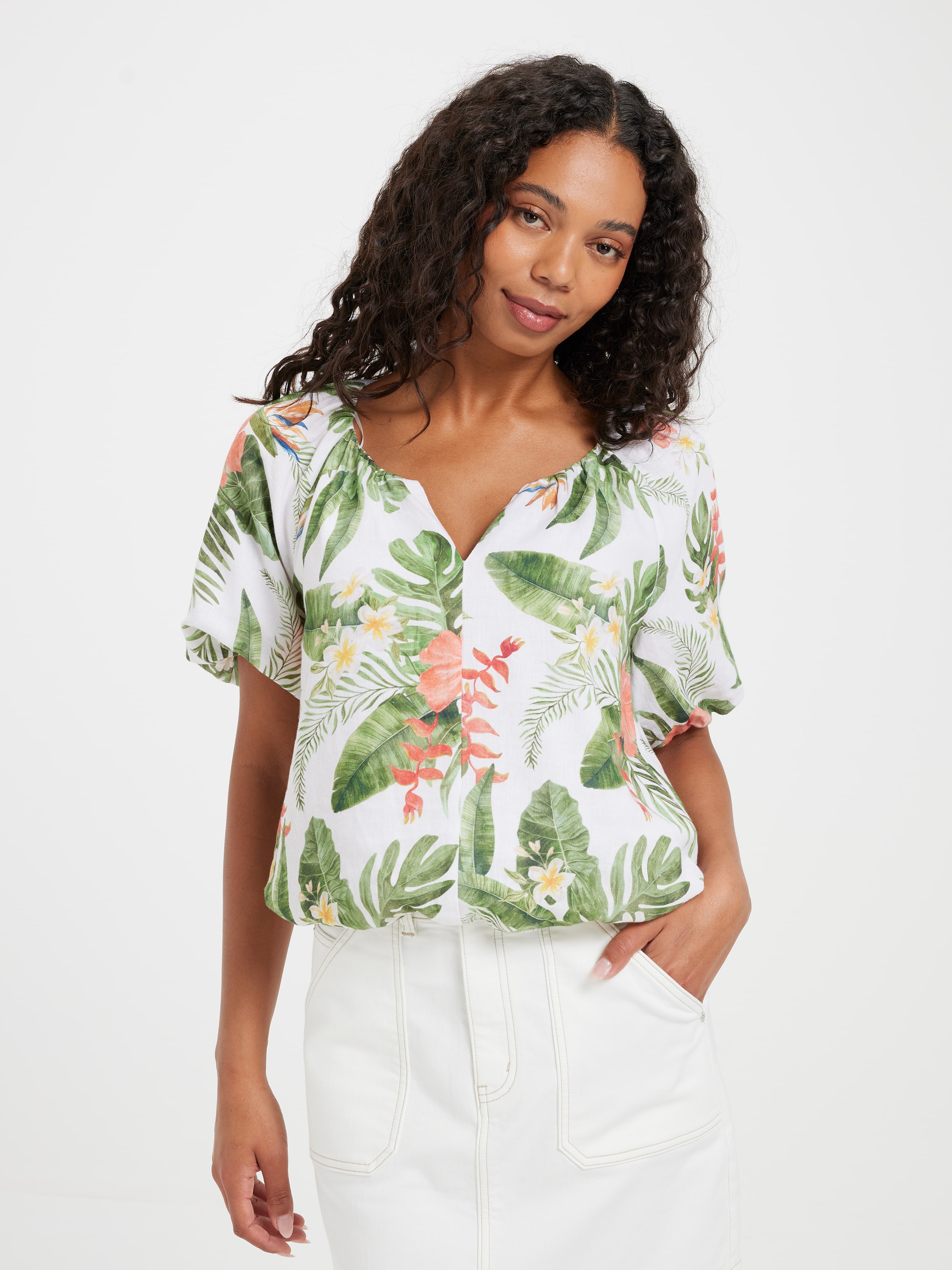 Bruna Bubble Hem Top