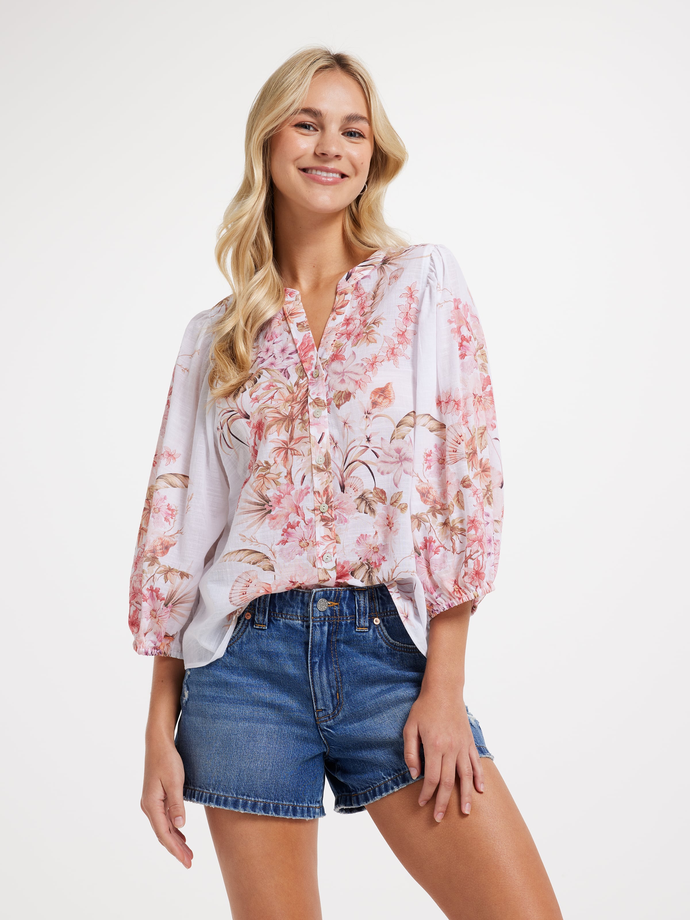 Halley 3/4 Sleeve Blouse