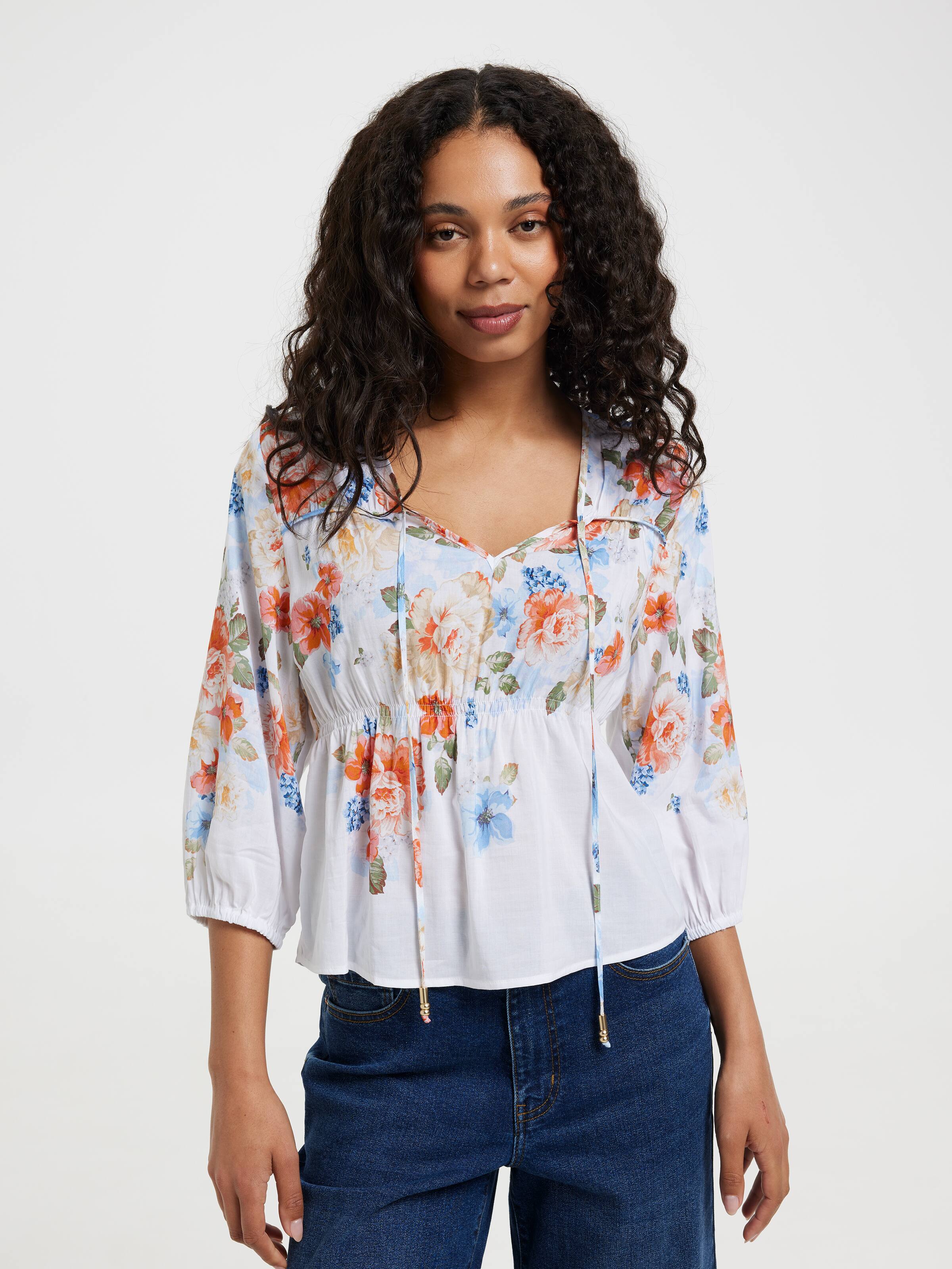 Aurora Long Sleeve Floaty Blouse
