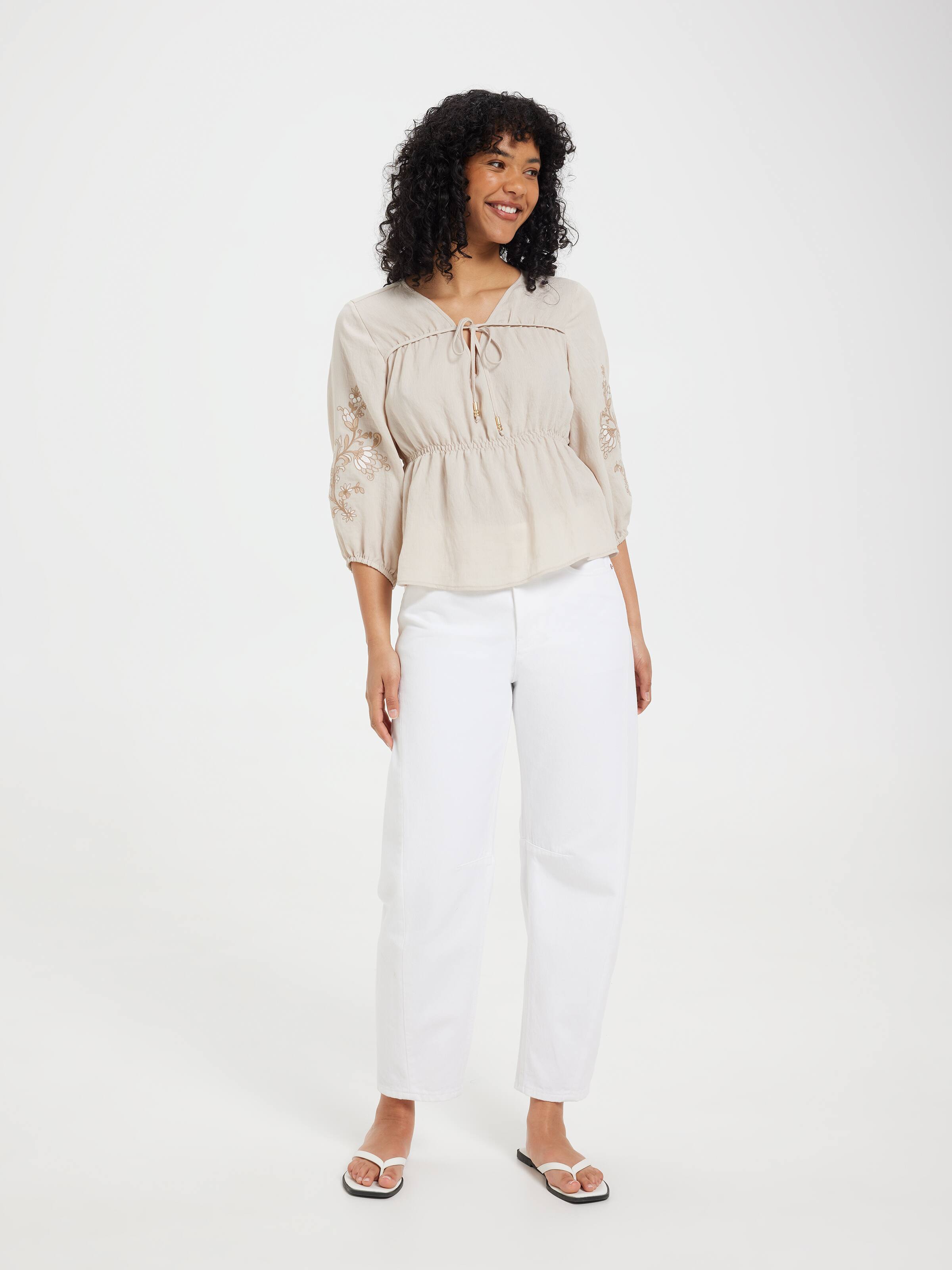 Aurora Long Sleeve Floaty Blouse