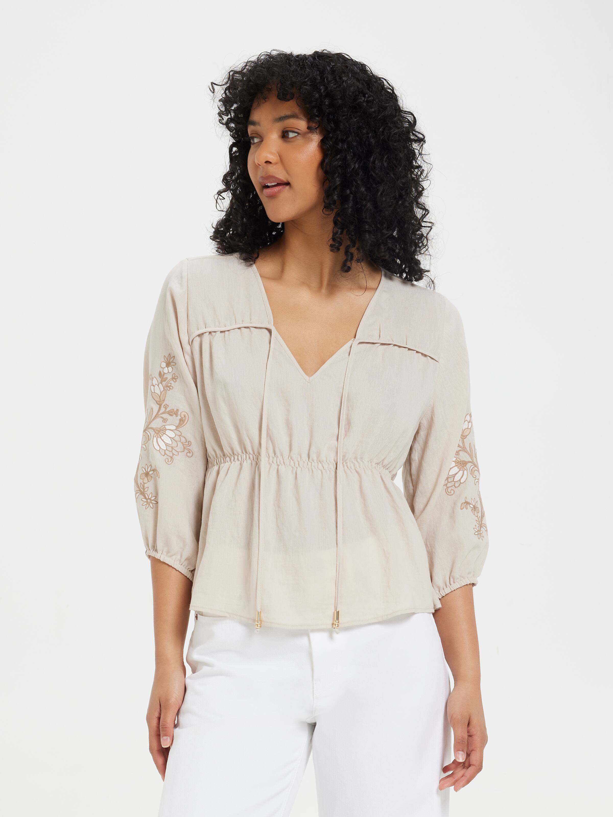 Aurora Long Sleeve Floaty Blouse