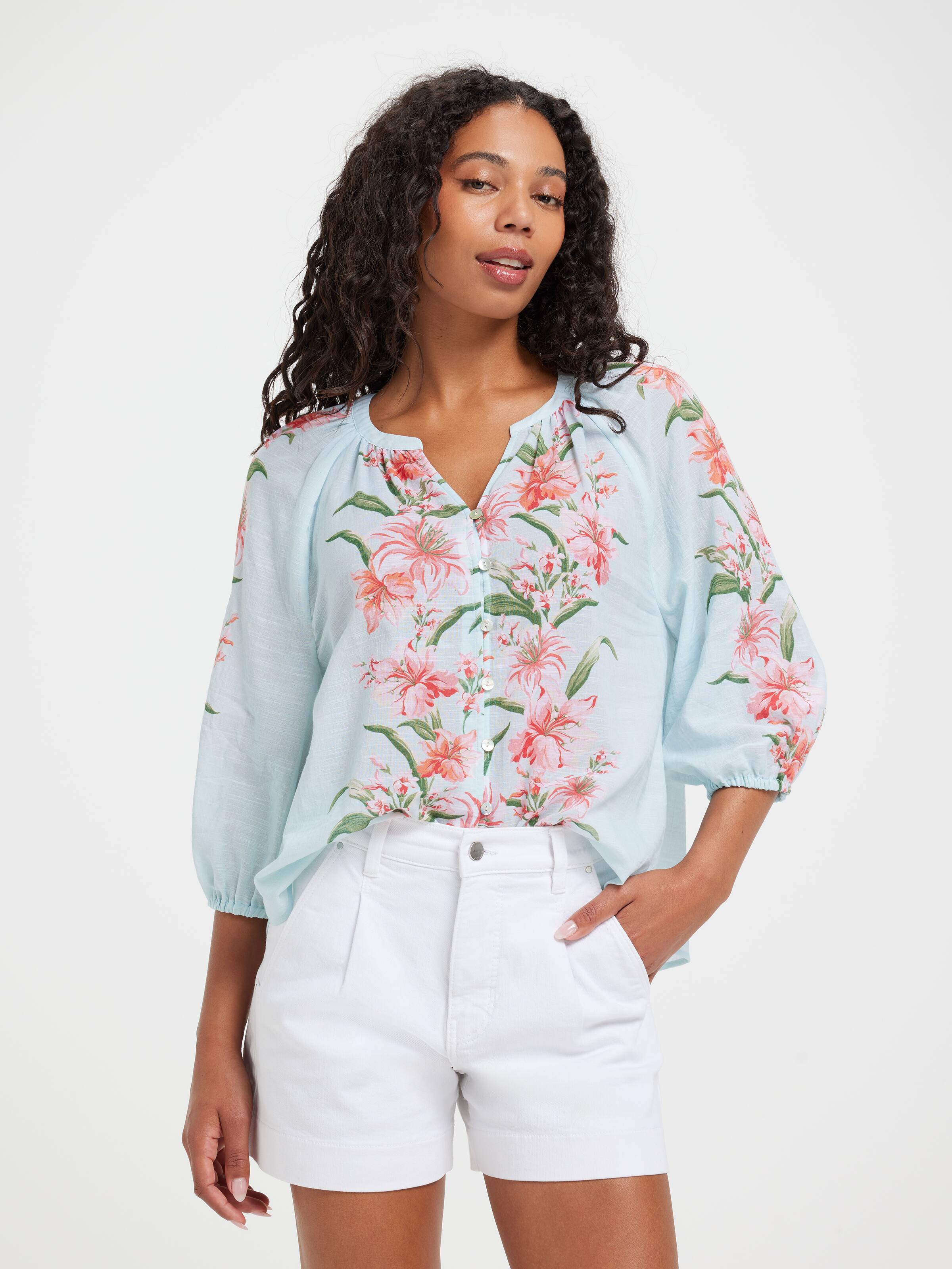 Camilla Soft 3/4 Sleeve Blouse