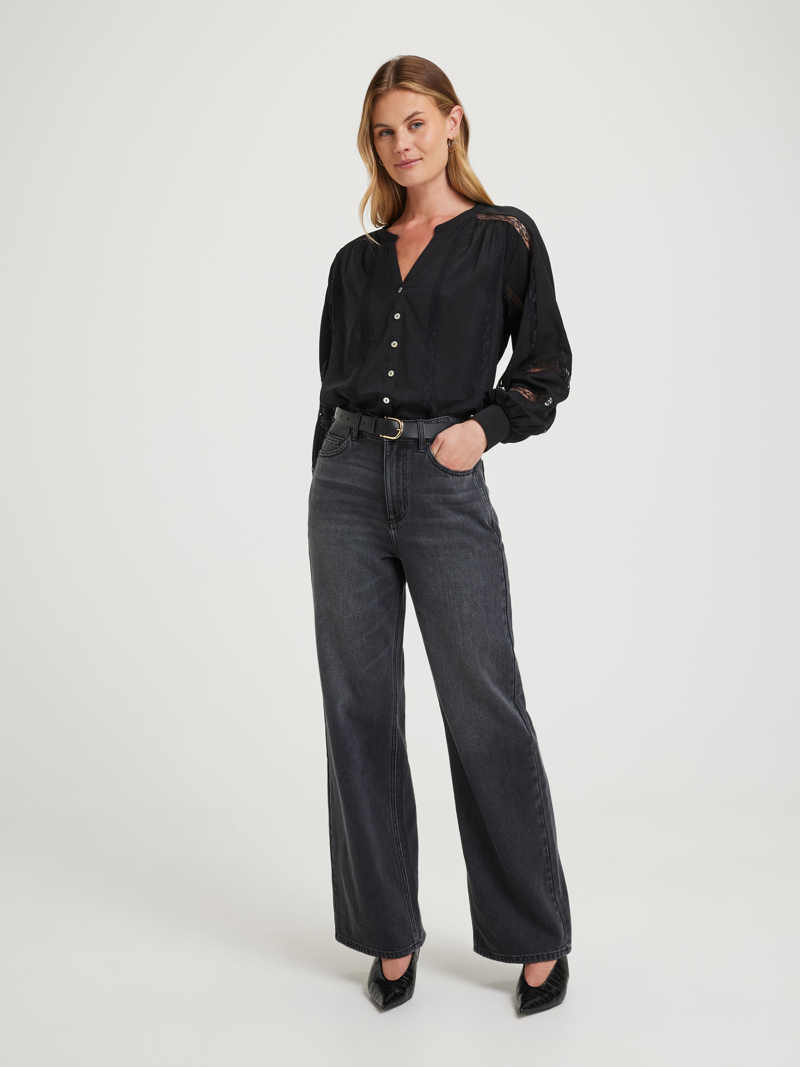 Paloma Lace Insert Blouse