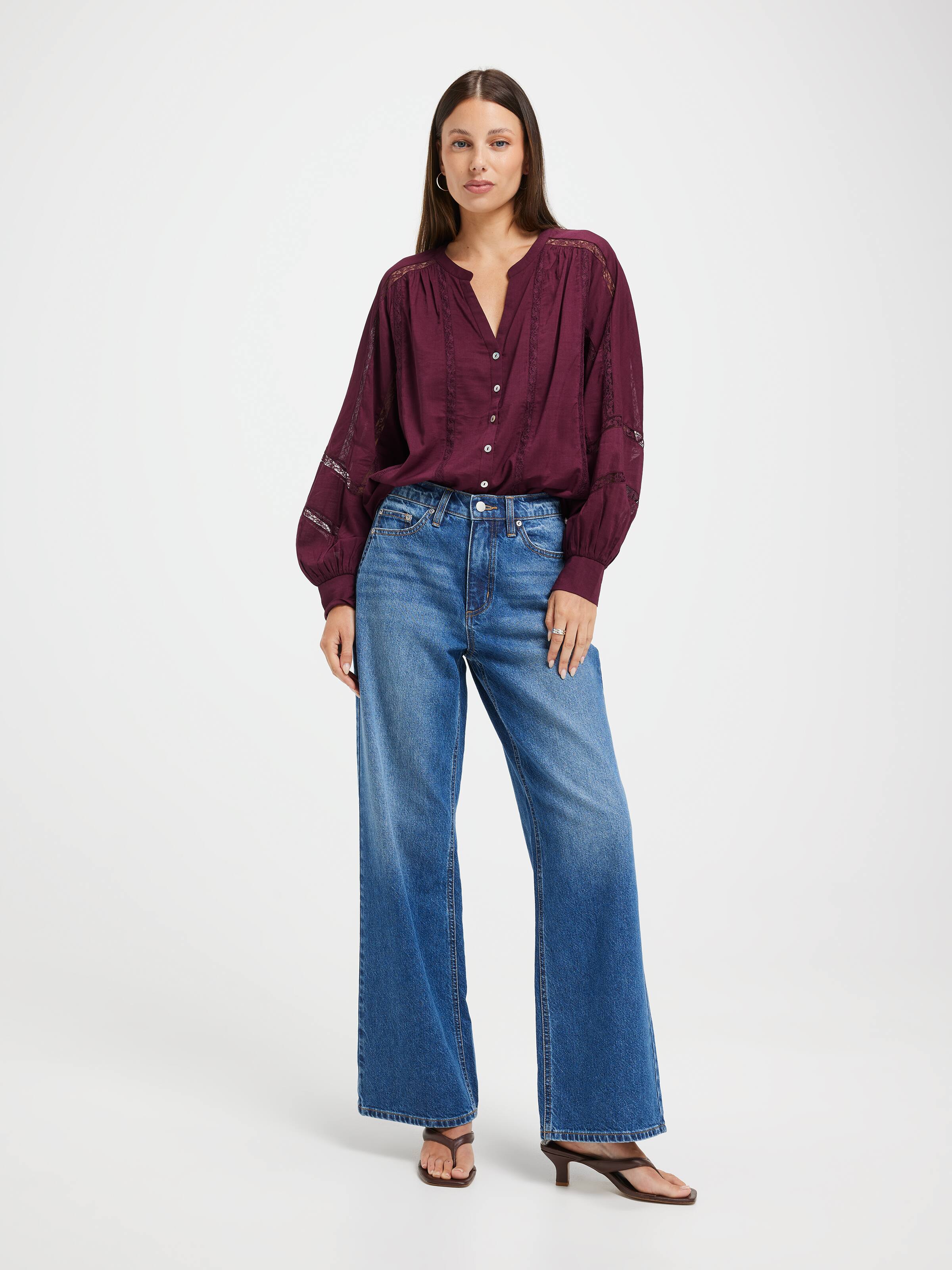 Paloma Lace Insert Blouse