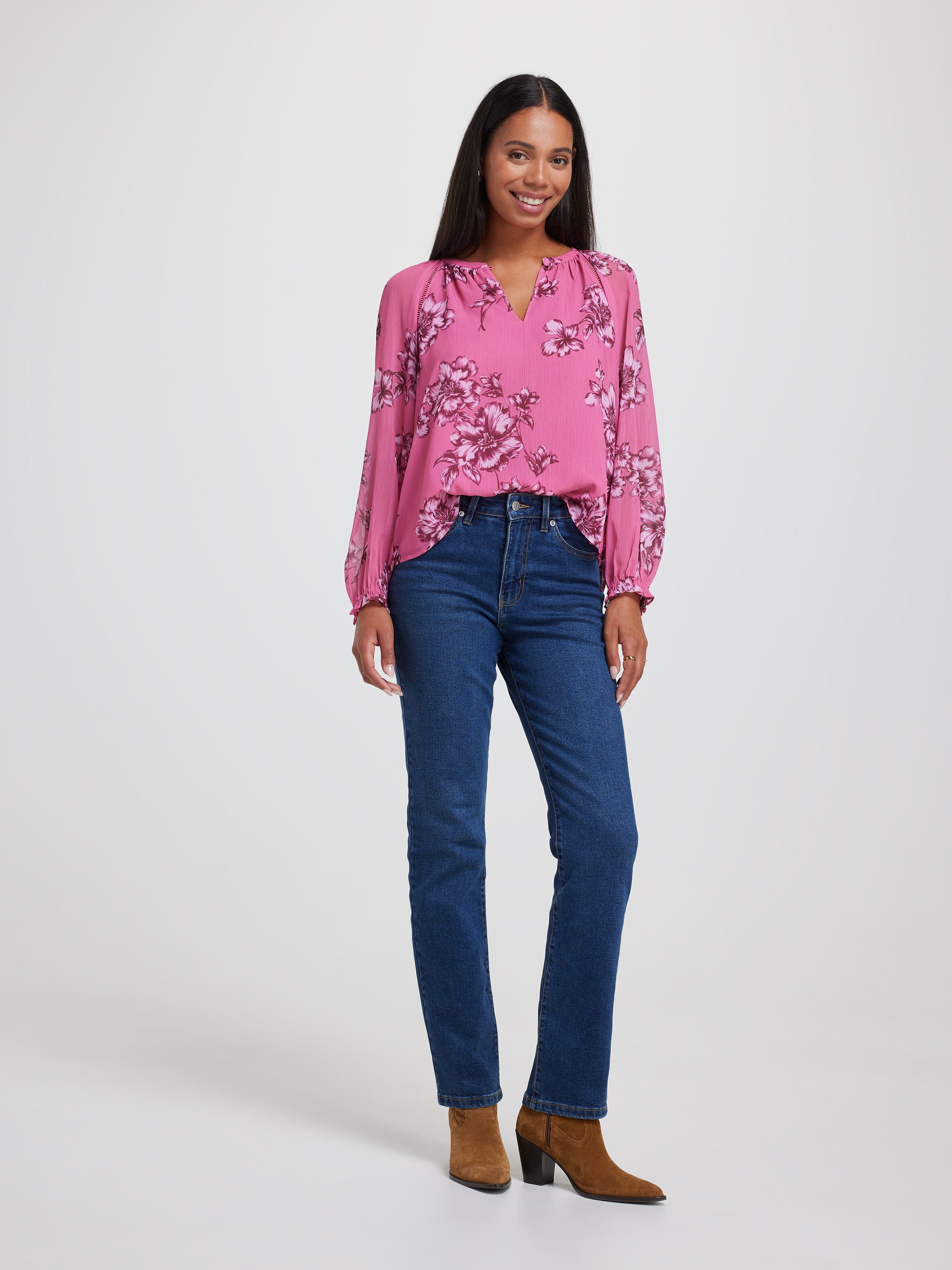 Violet Soft Volume Blouse