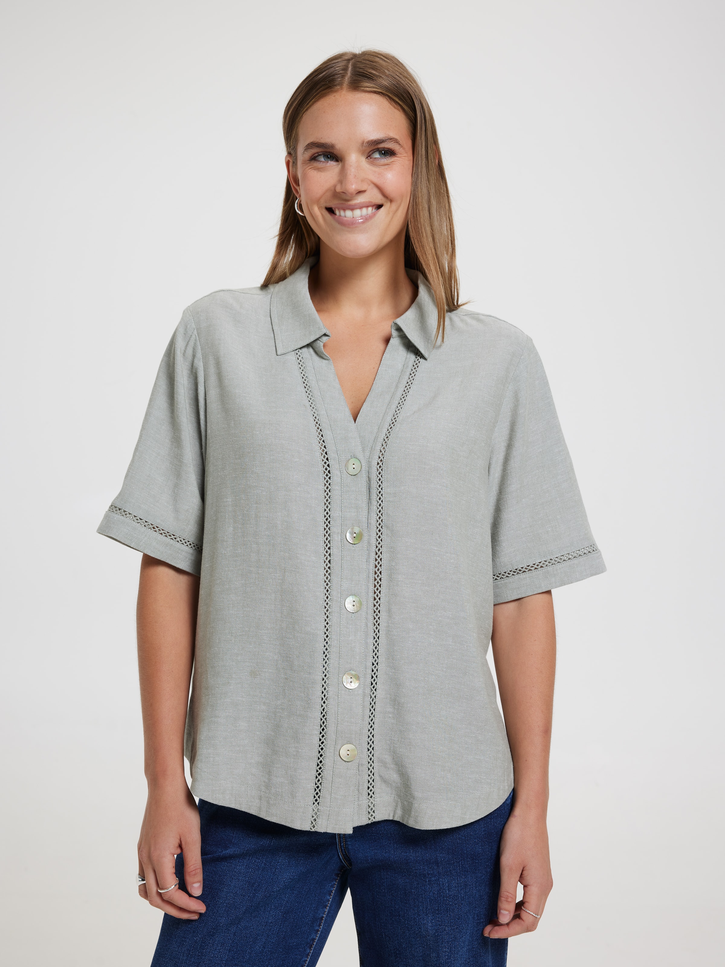 Nova Lace Insert Shirt