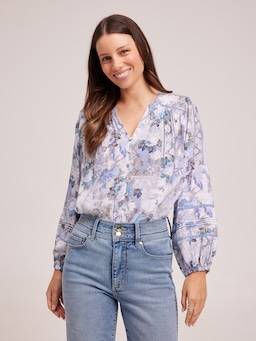 Cleo Elevated Pintuck Blouse