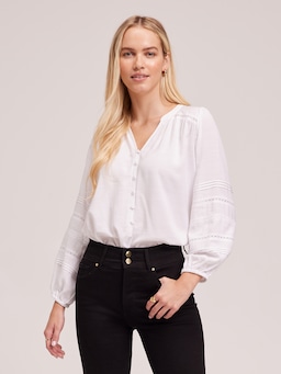 Cleo Elevated Pintuck Blouse
