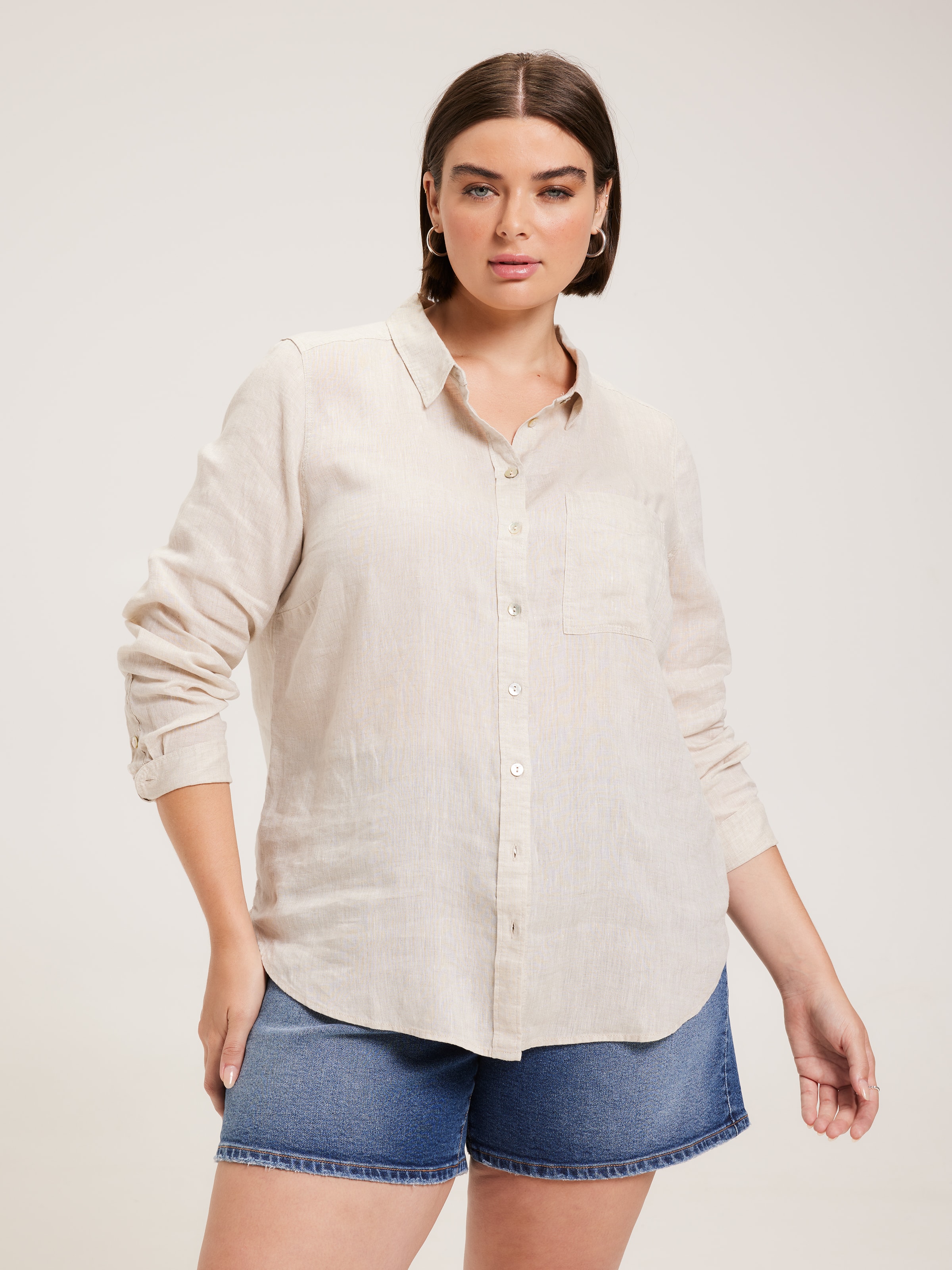 Curve Mila Linen Shirt