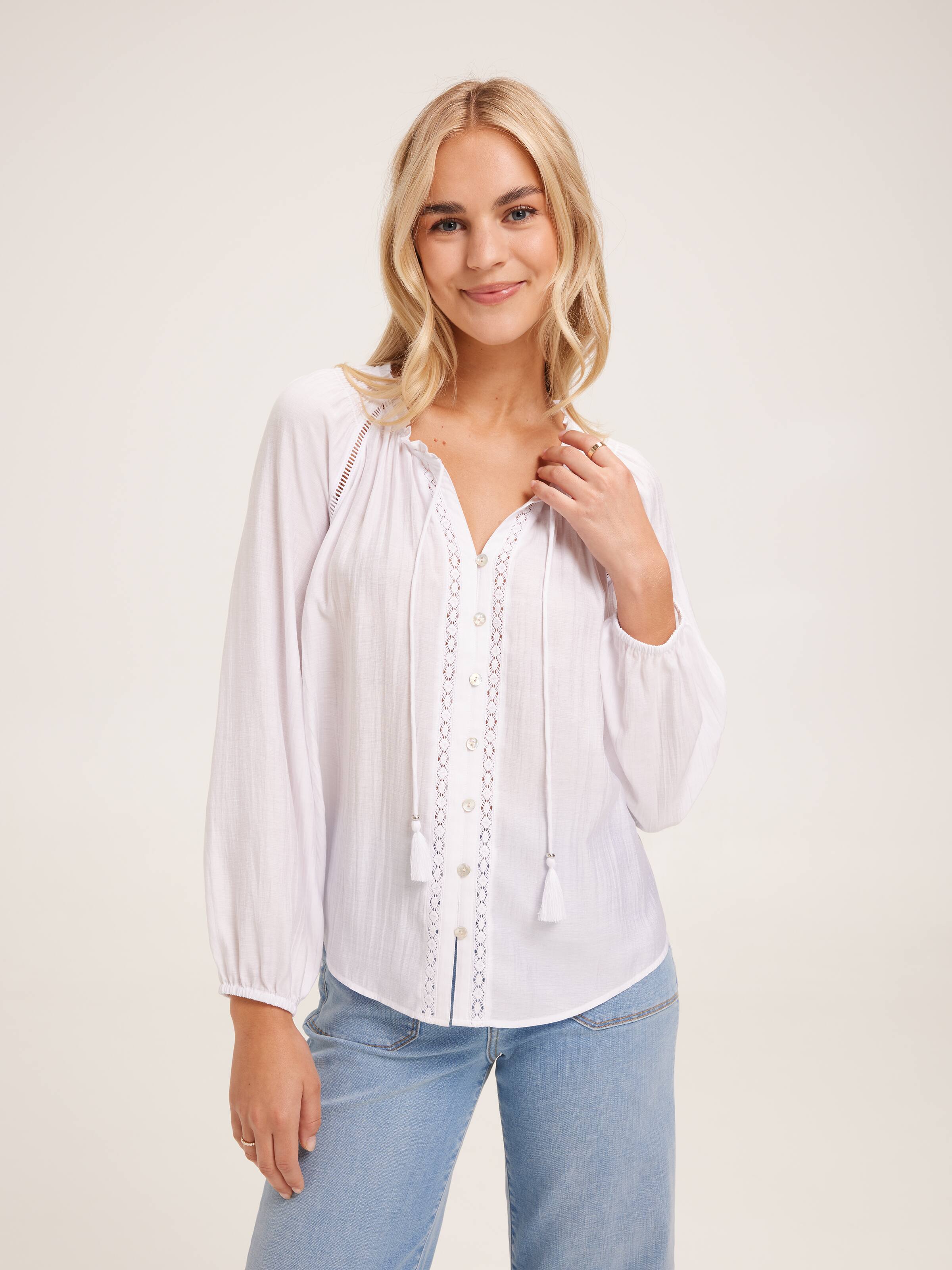 Dolly Lace Insert Blouse