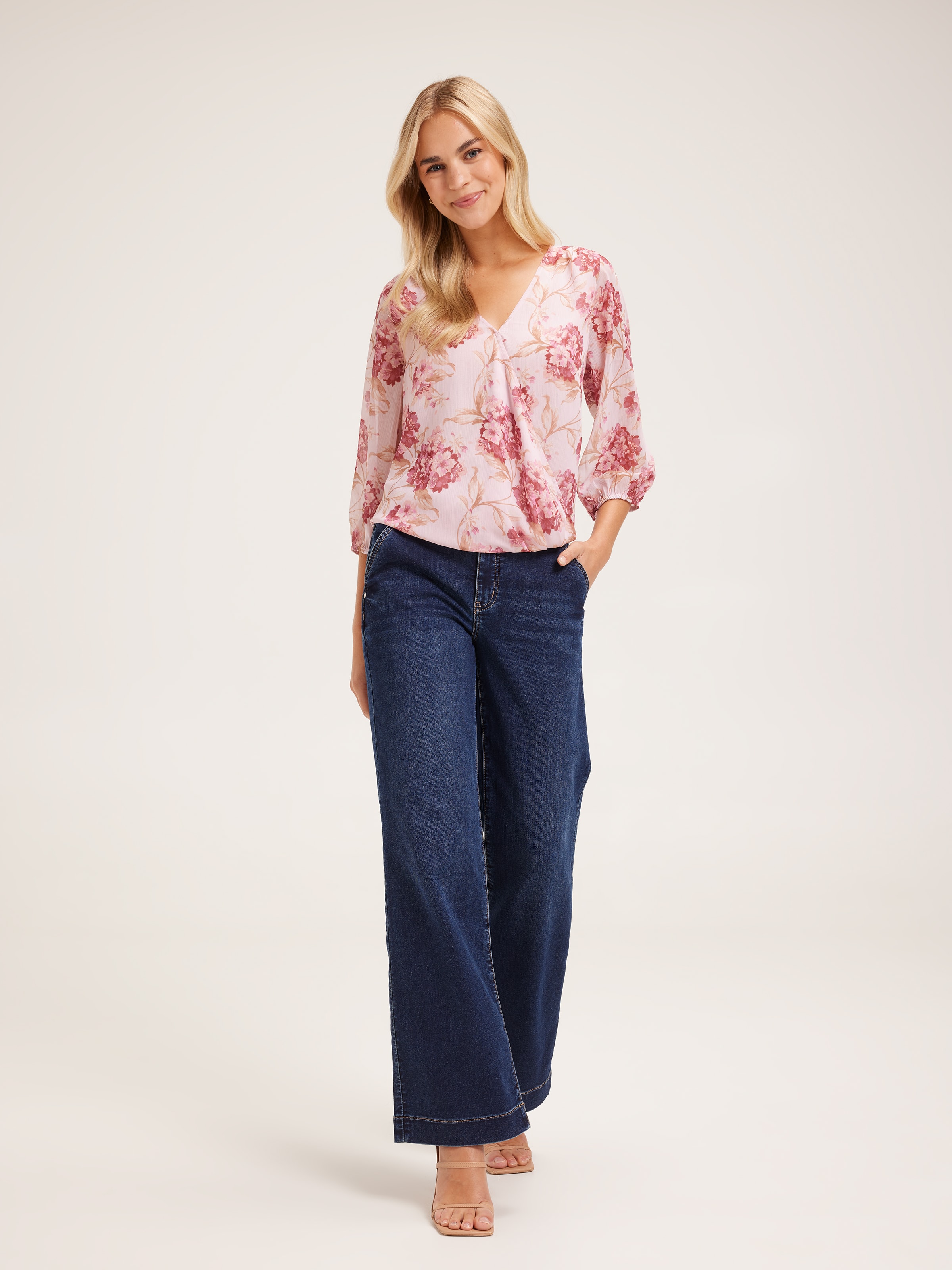 Clementine Wrap Front Blouse
