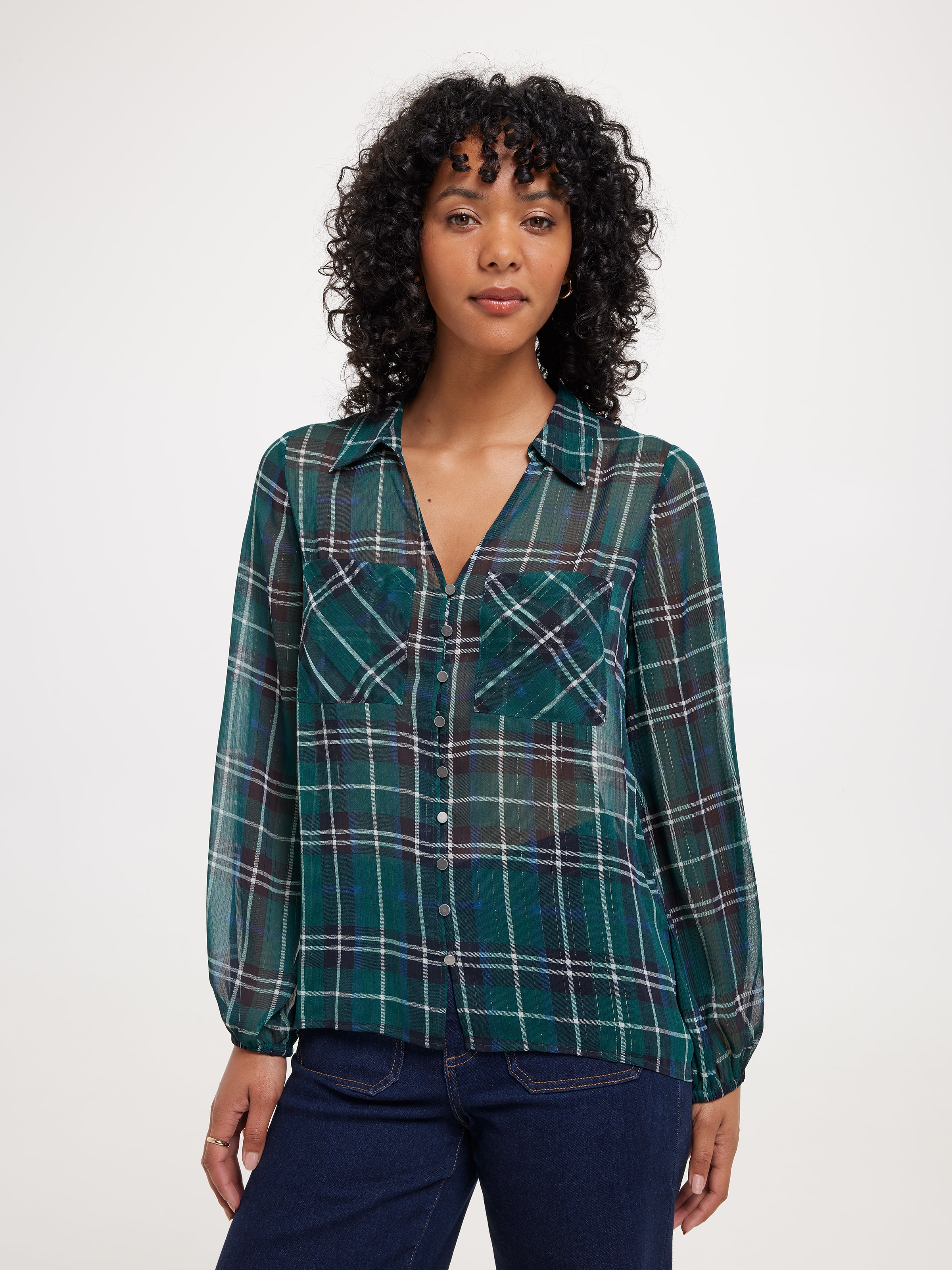Ada Button Through Blouse