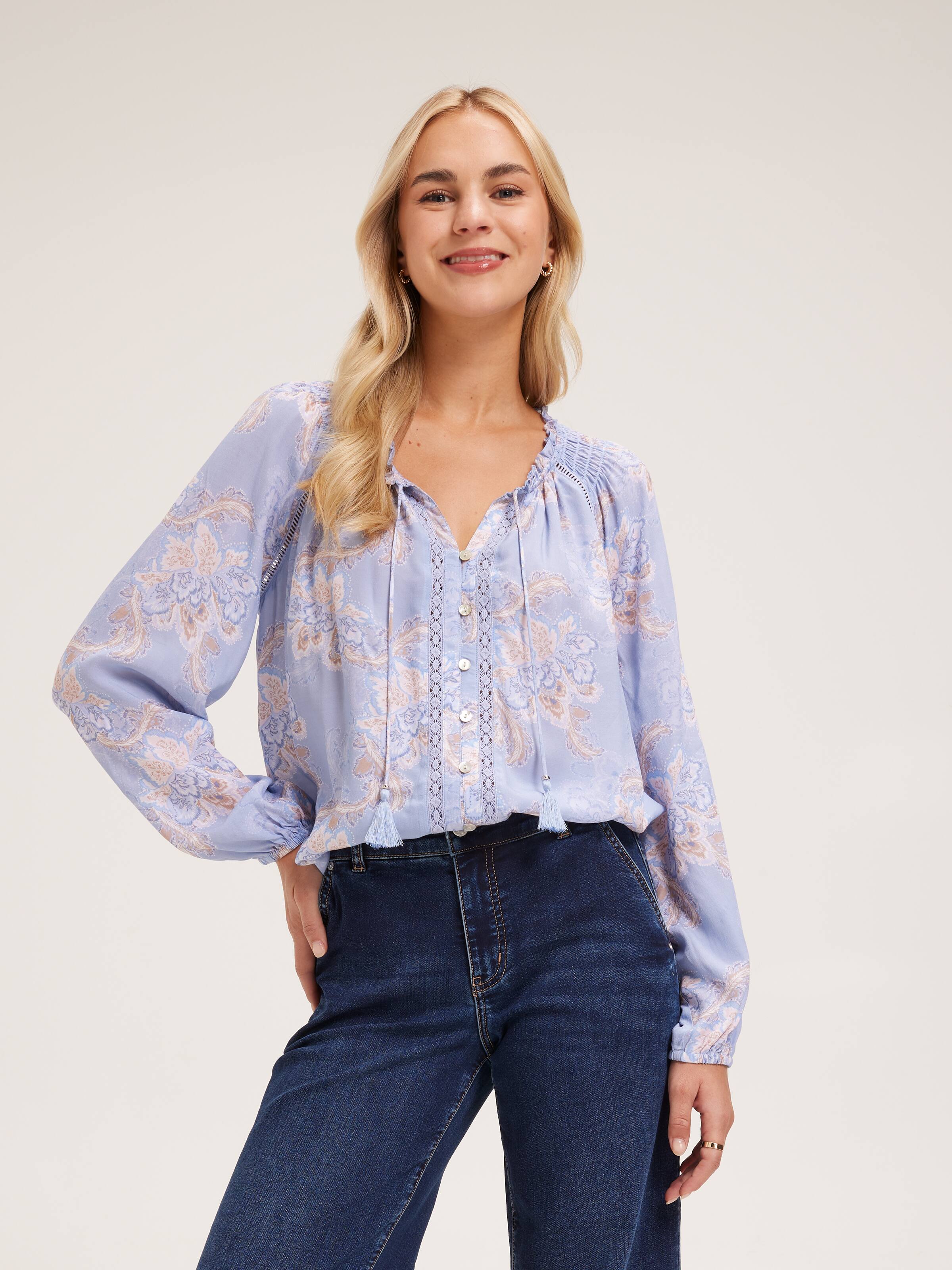 Dolly Lace Insert Blouse