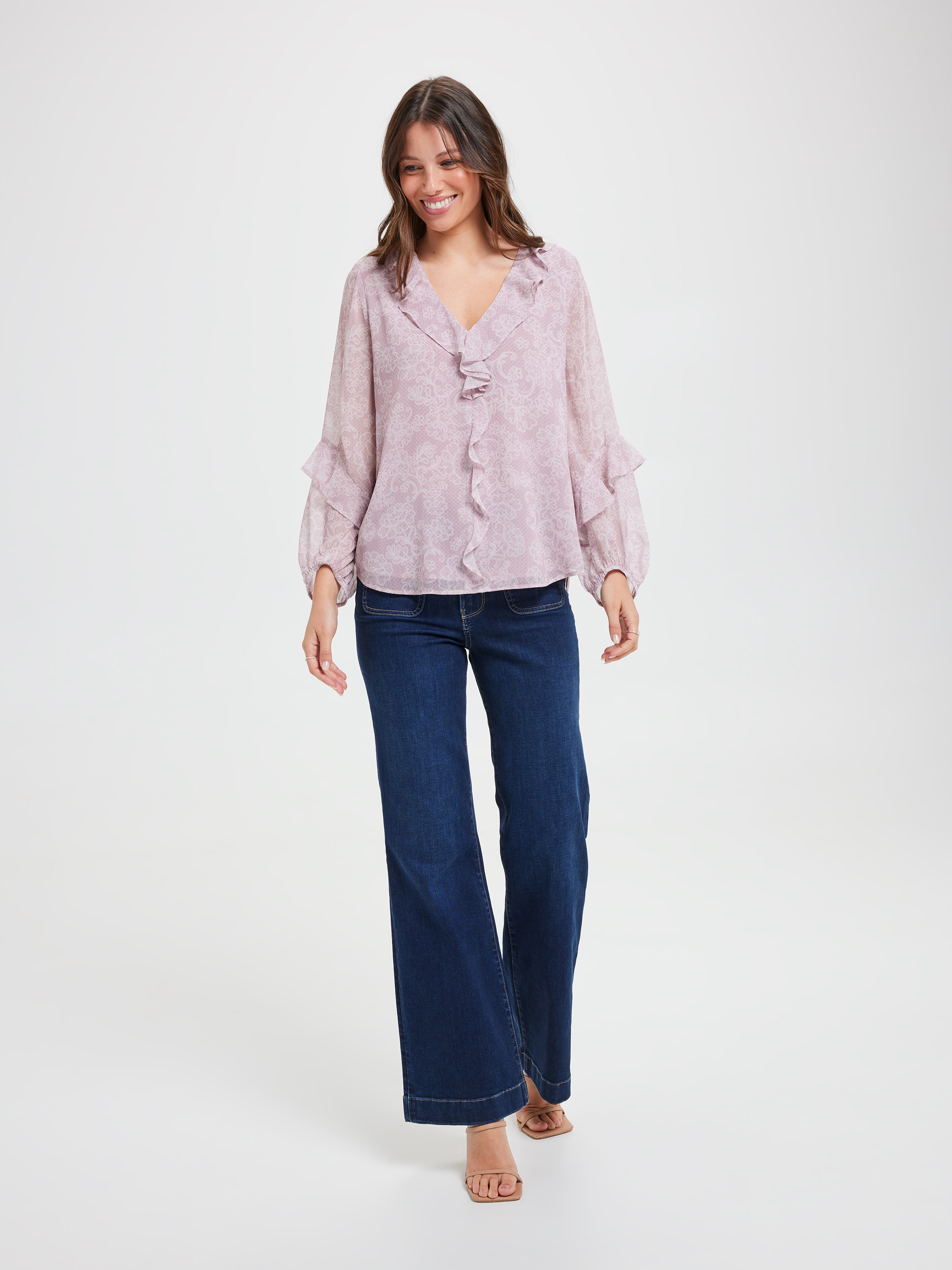 Daphne Frill Neck Blouse