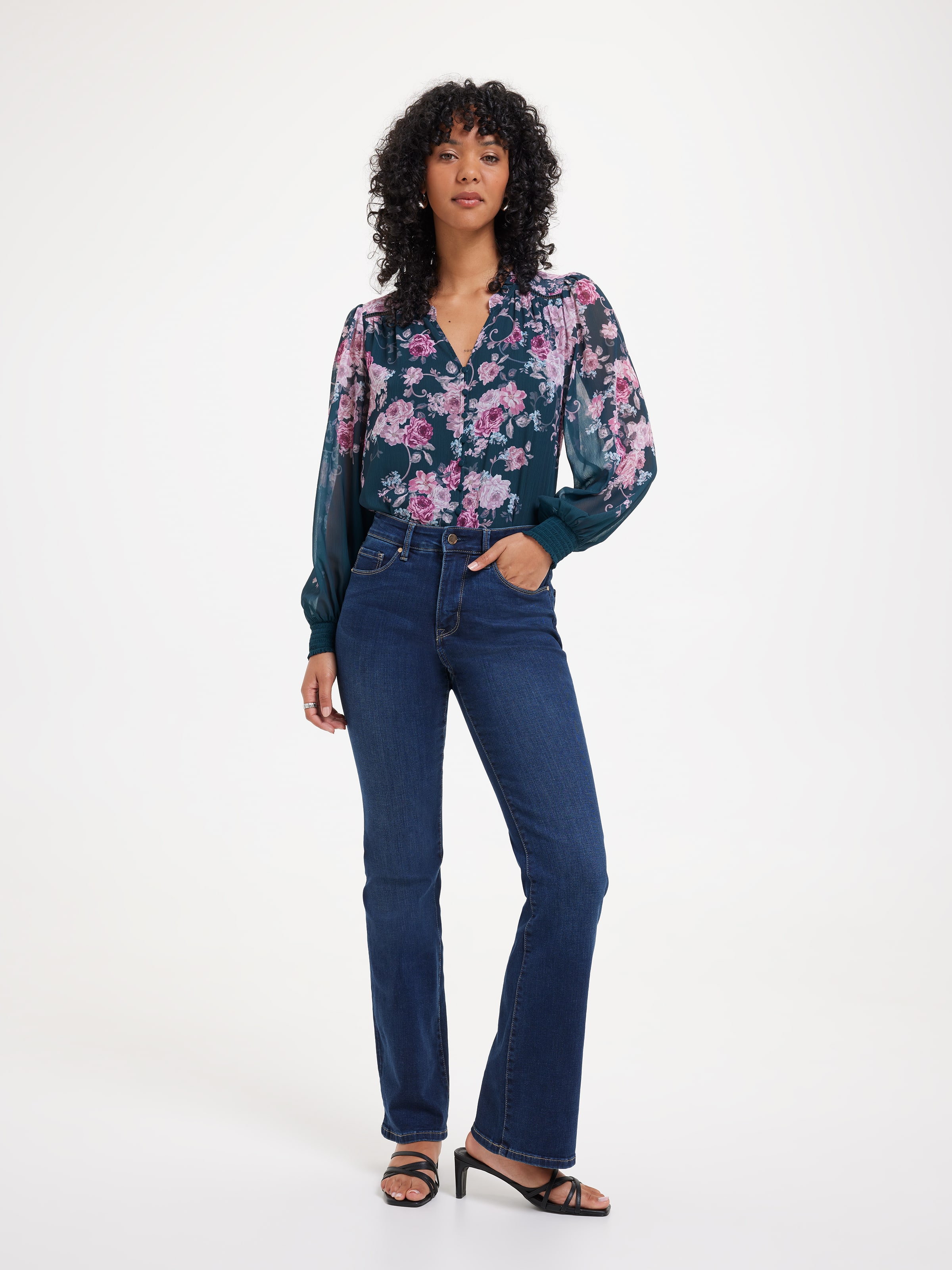 Delta Button Through Blouse