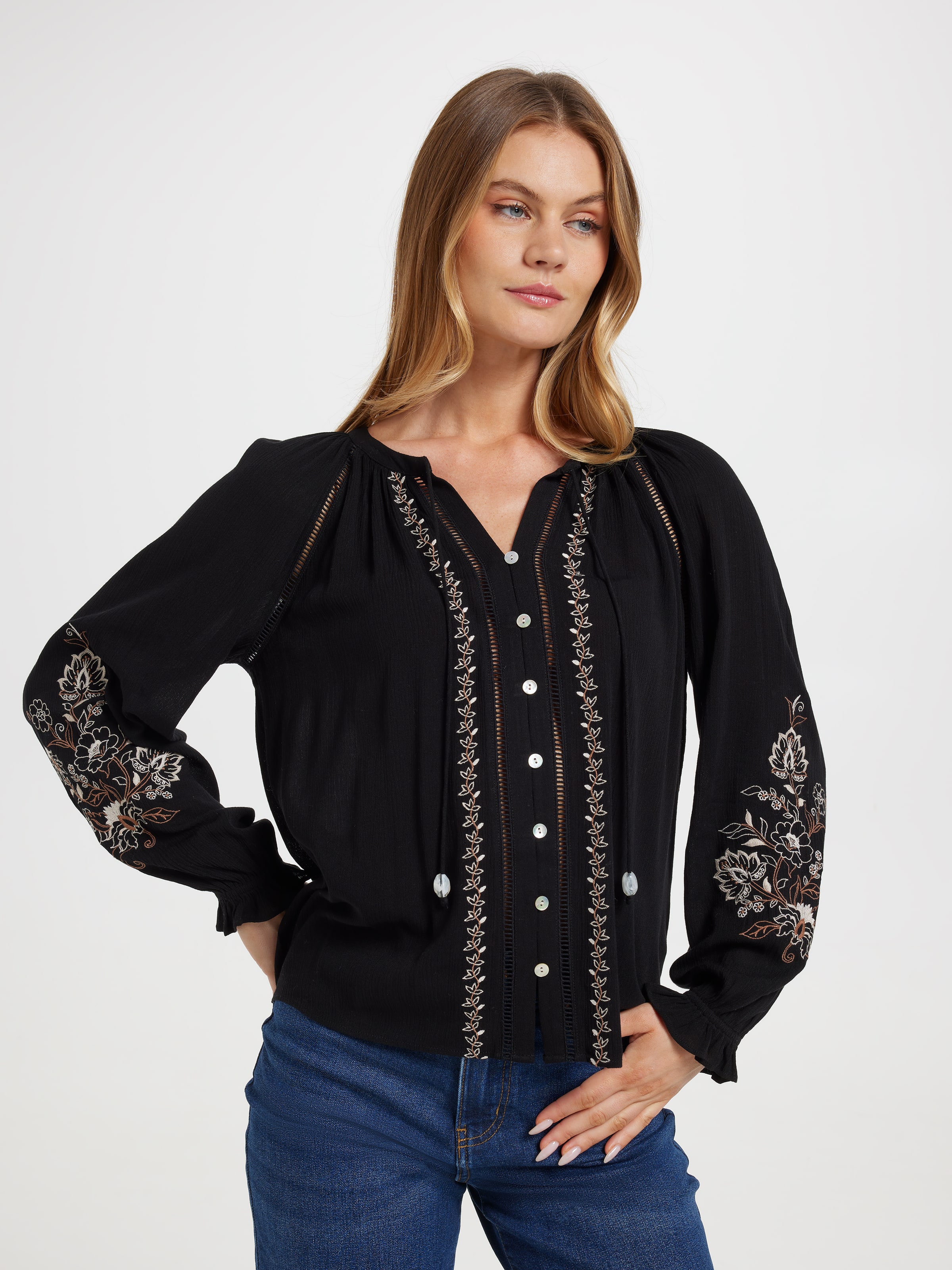 Kingsley Embroidered Blouse