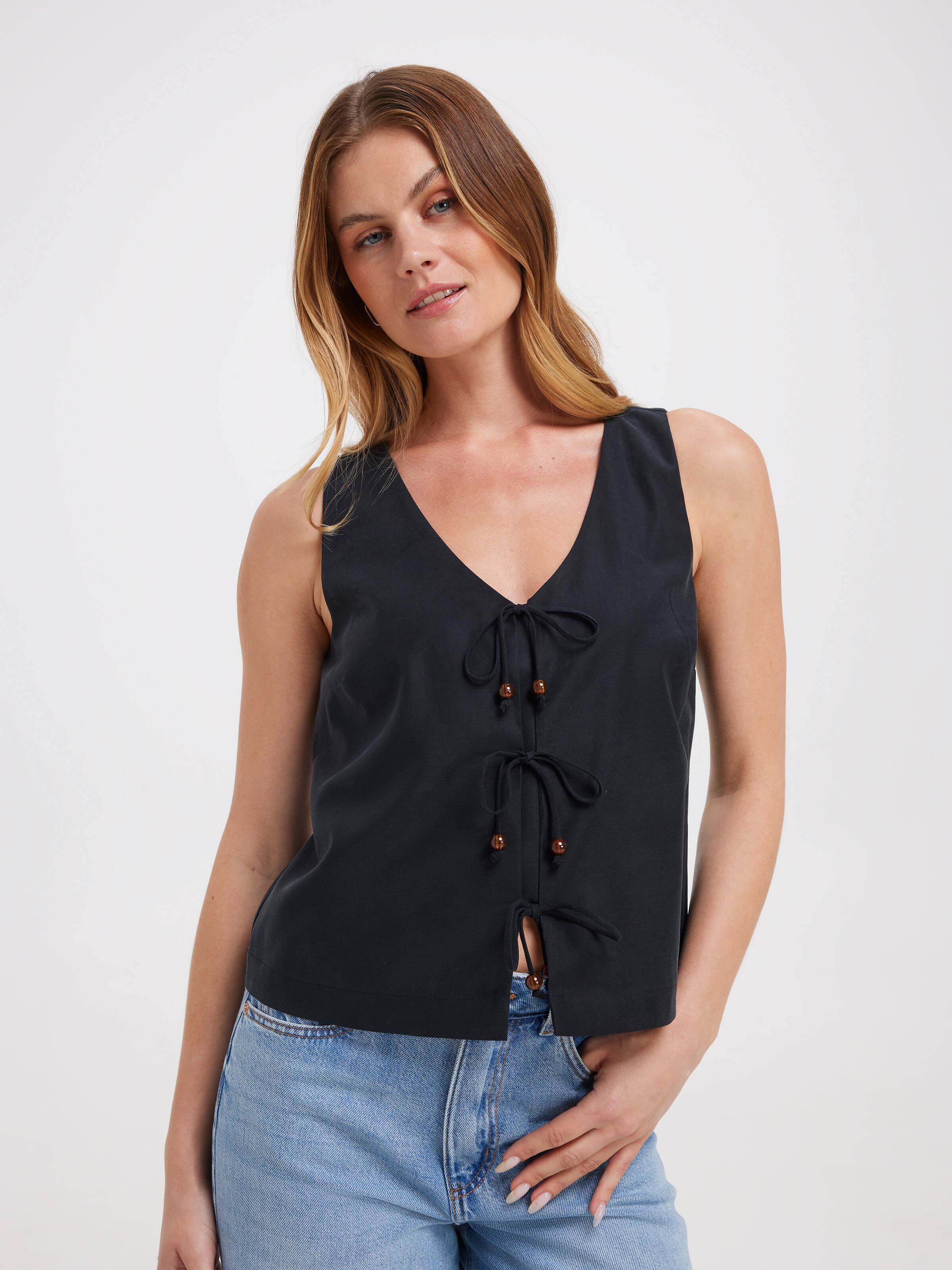 Valentina Tie Front Tank
