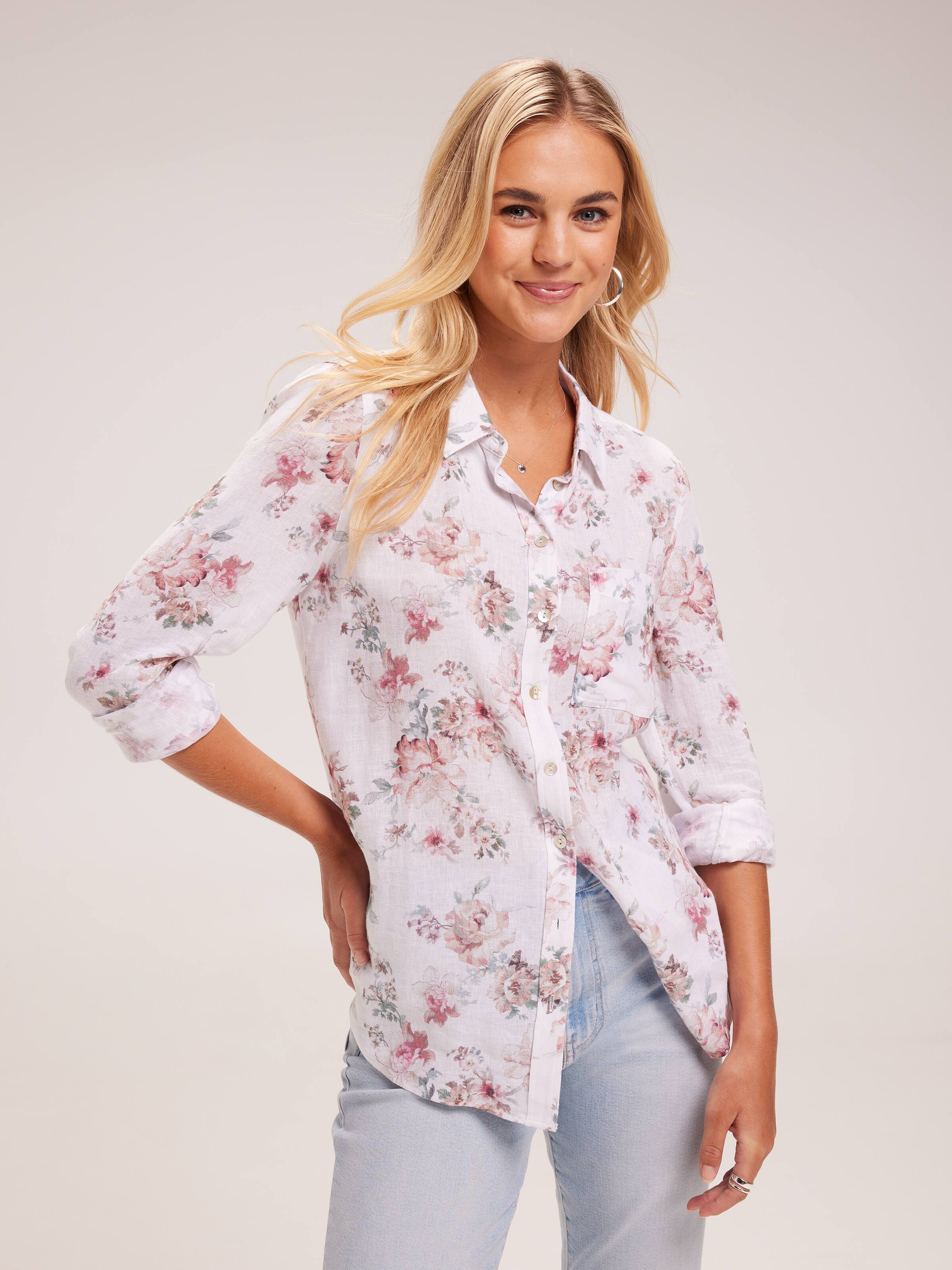 You Are My Sunshine Ivory Collared Henley Peplum Tank FINAL SALE – Pink Lily