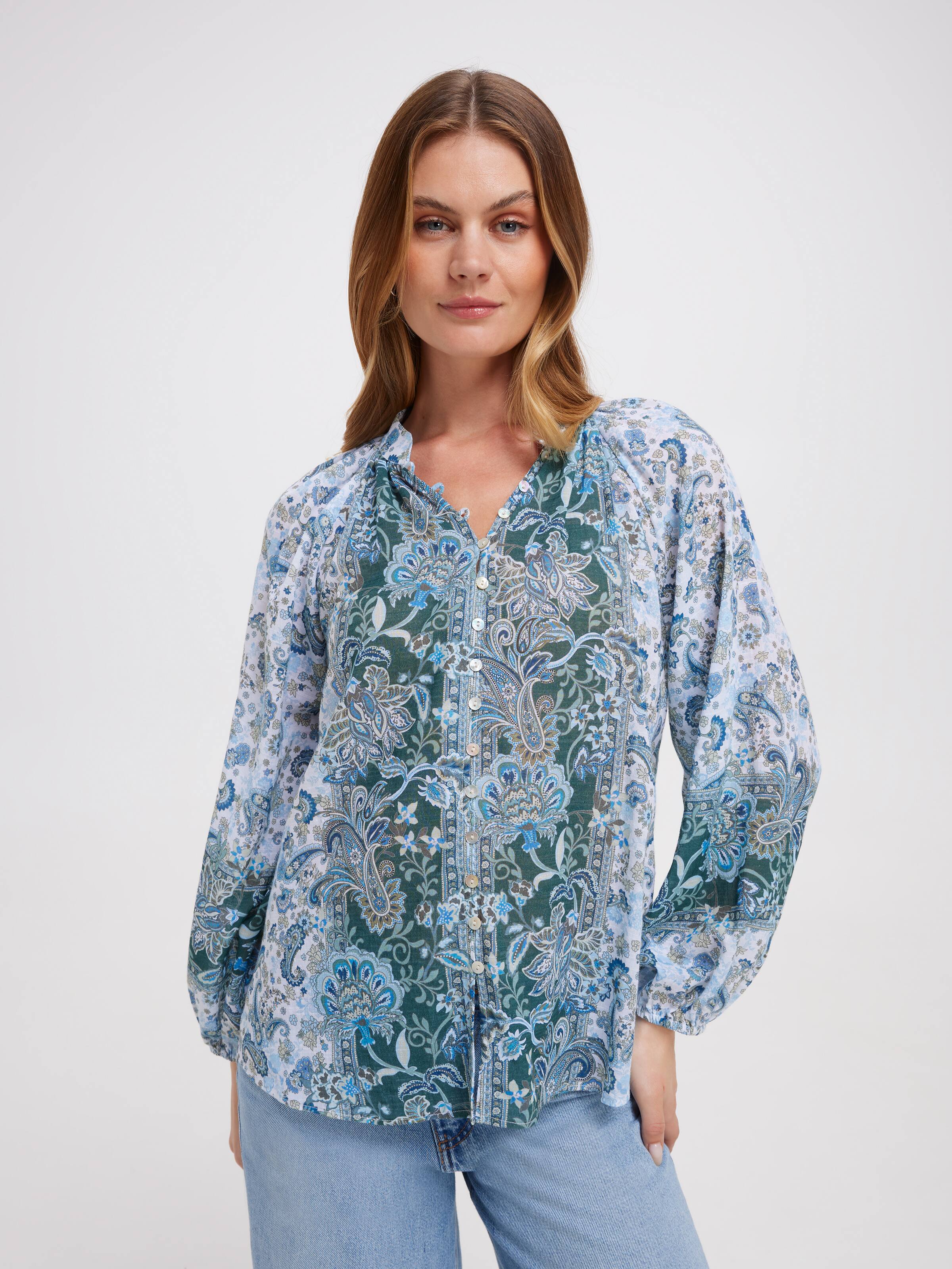 Lorelai Button Through Blouse