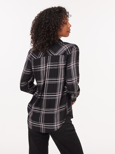 Mila Shirt Black Check - Just Jeans Online