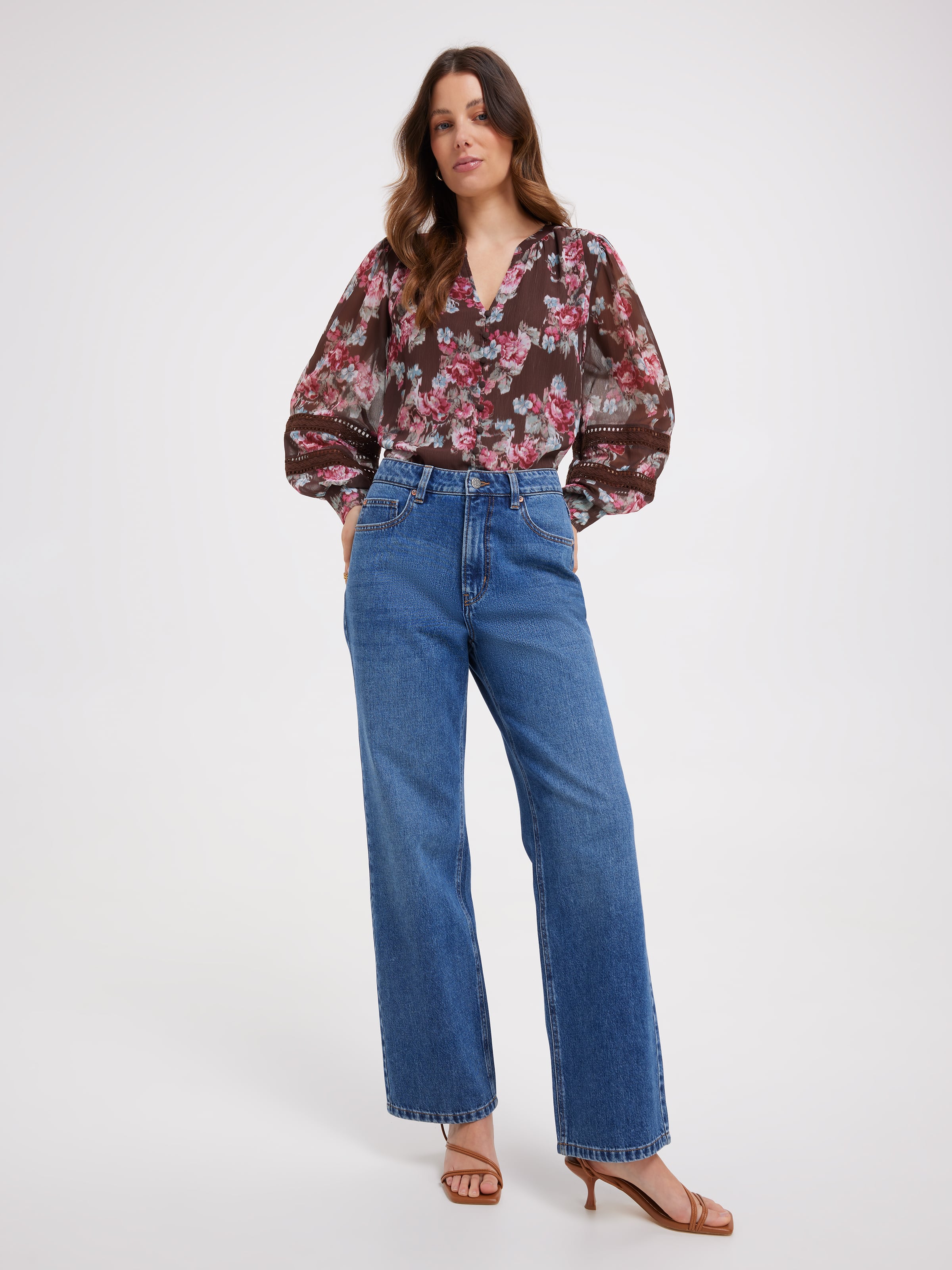 Kennedy Lace Insert Blouse
