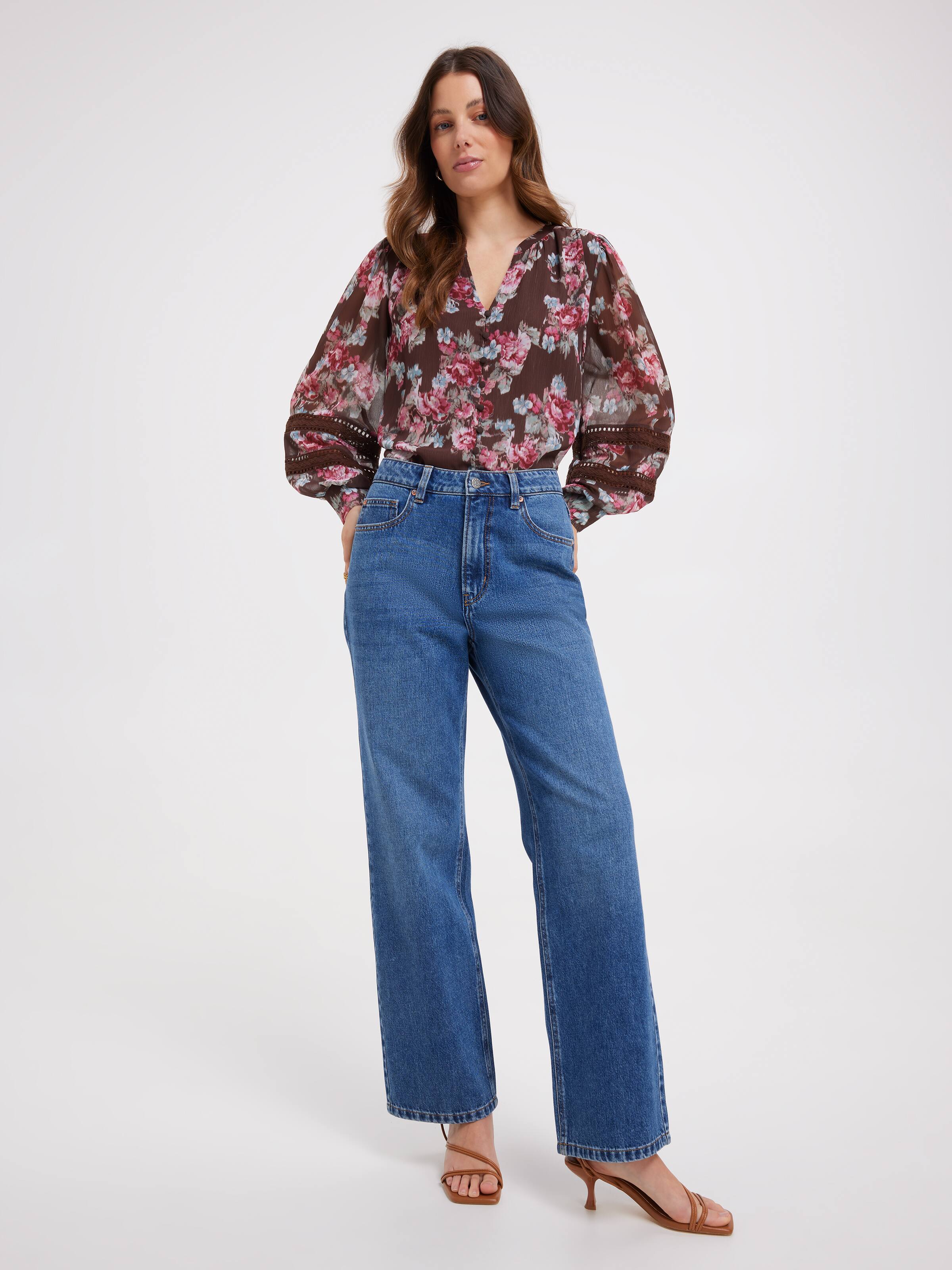 Kennedy Lace Insert Blouse