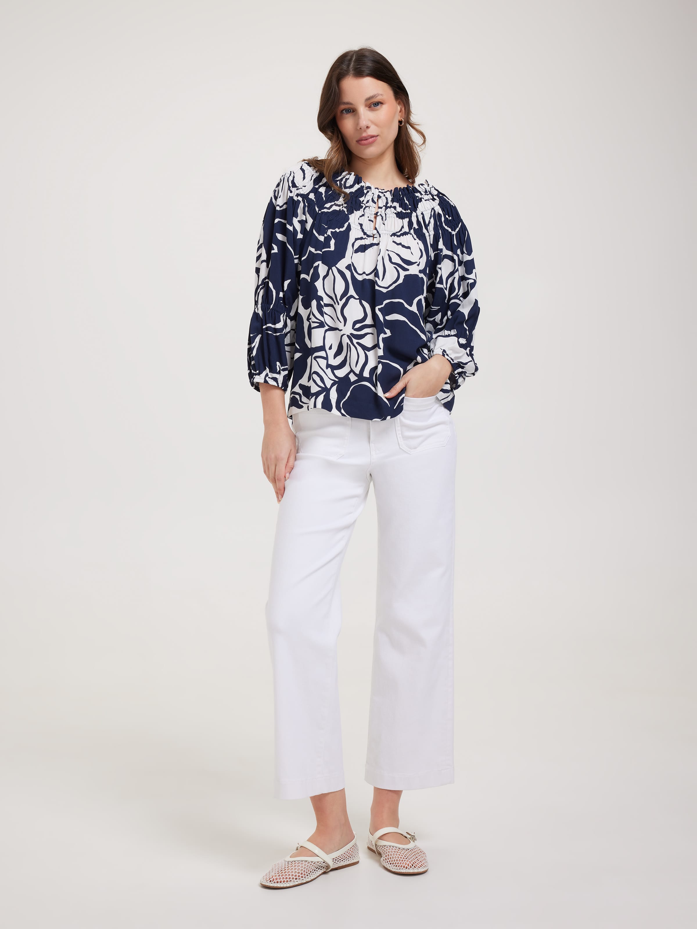 Brooklyn Smock Neck Top