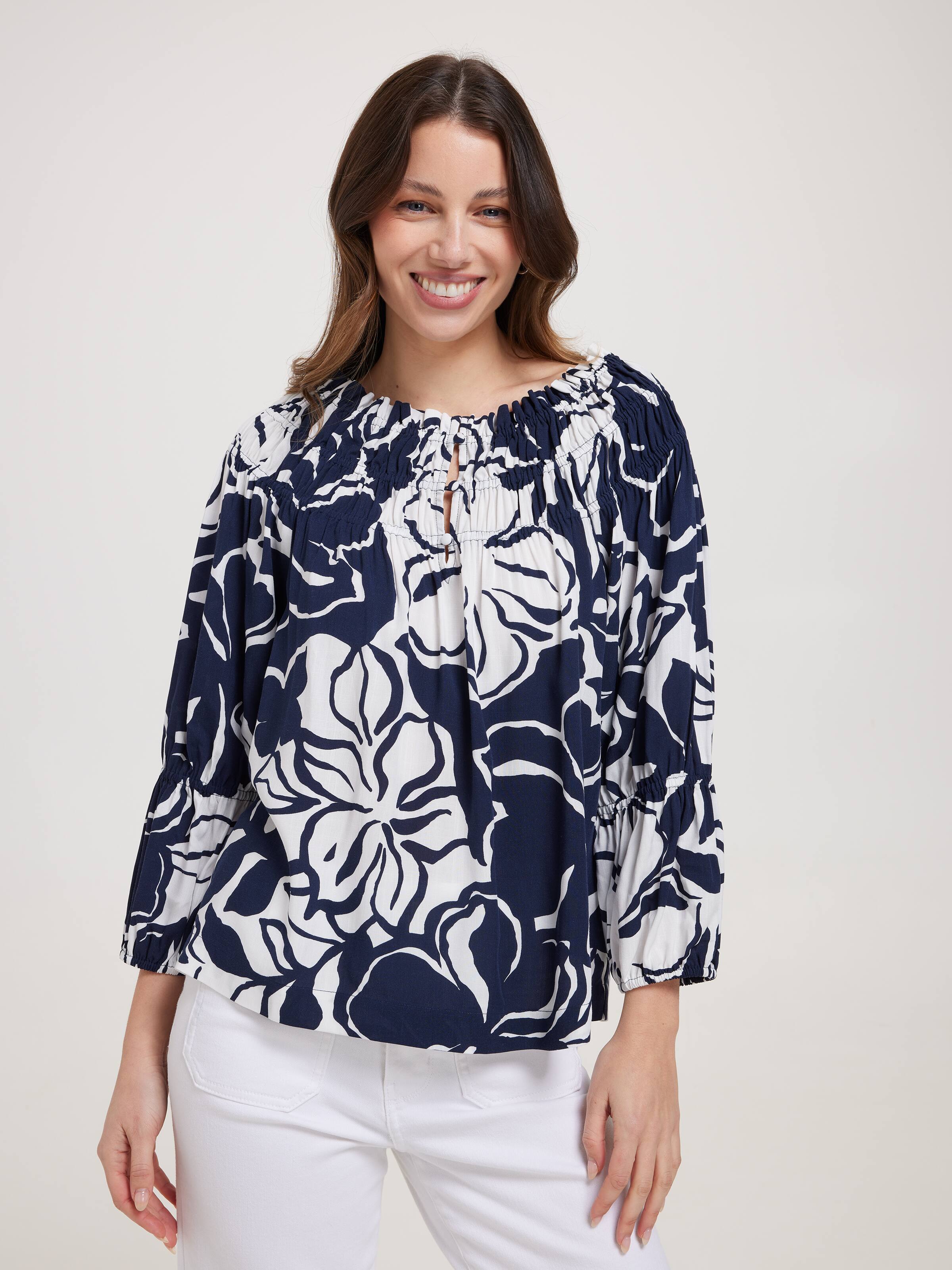 Brooklyn Smock Neck Top
