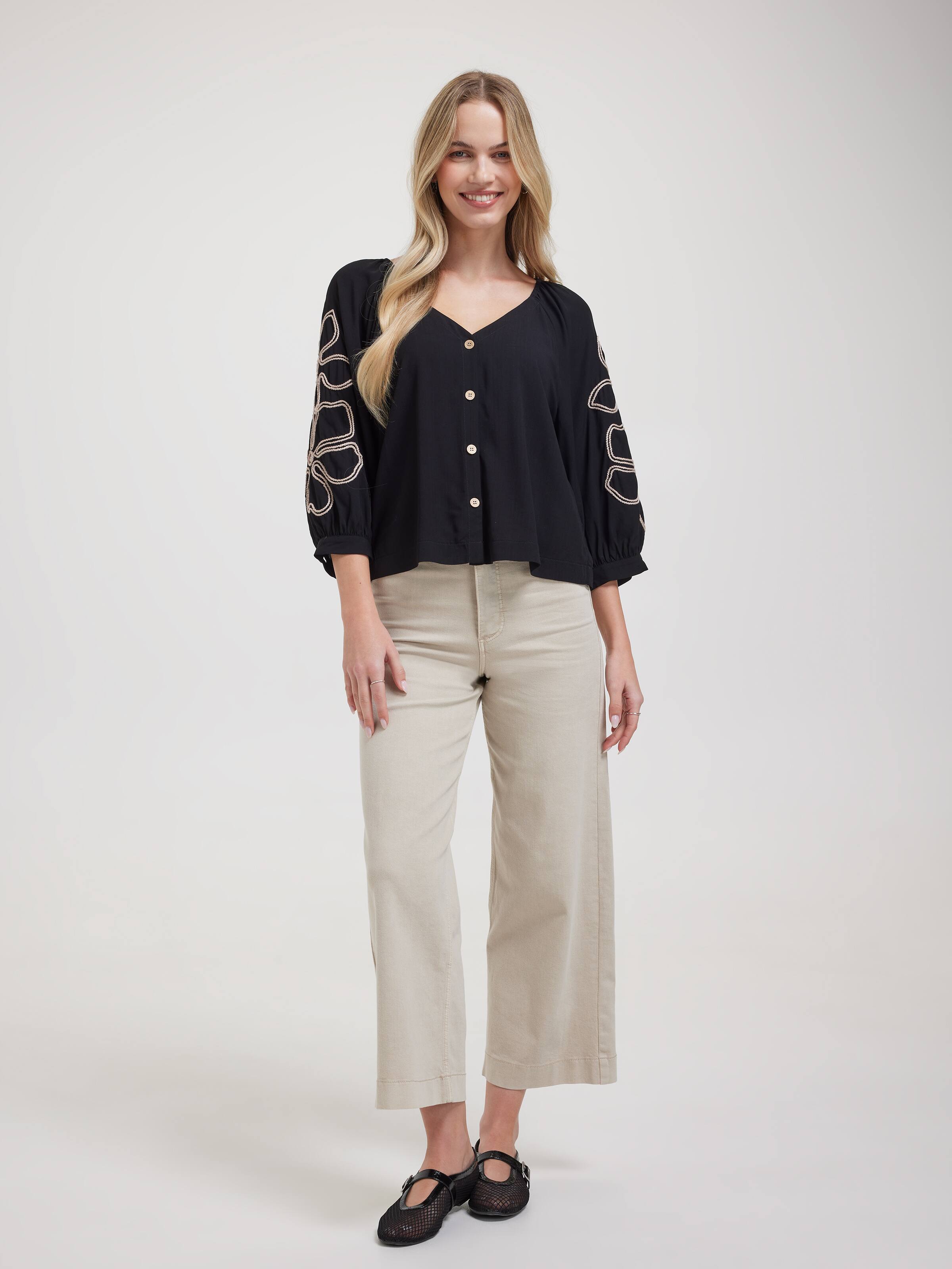 Ginny Button Front Blouse
